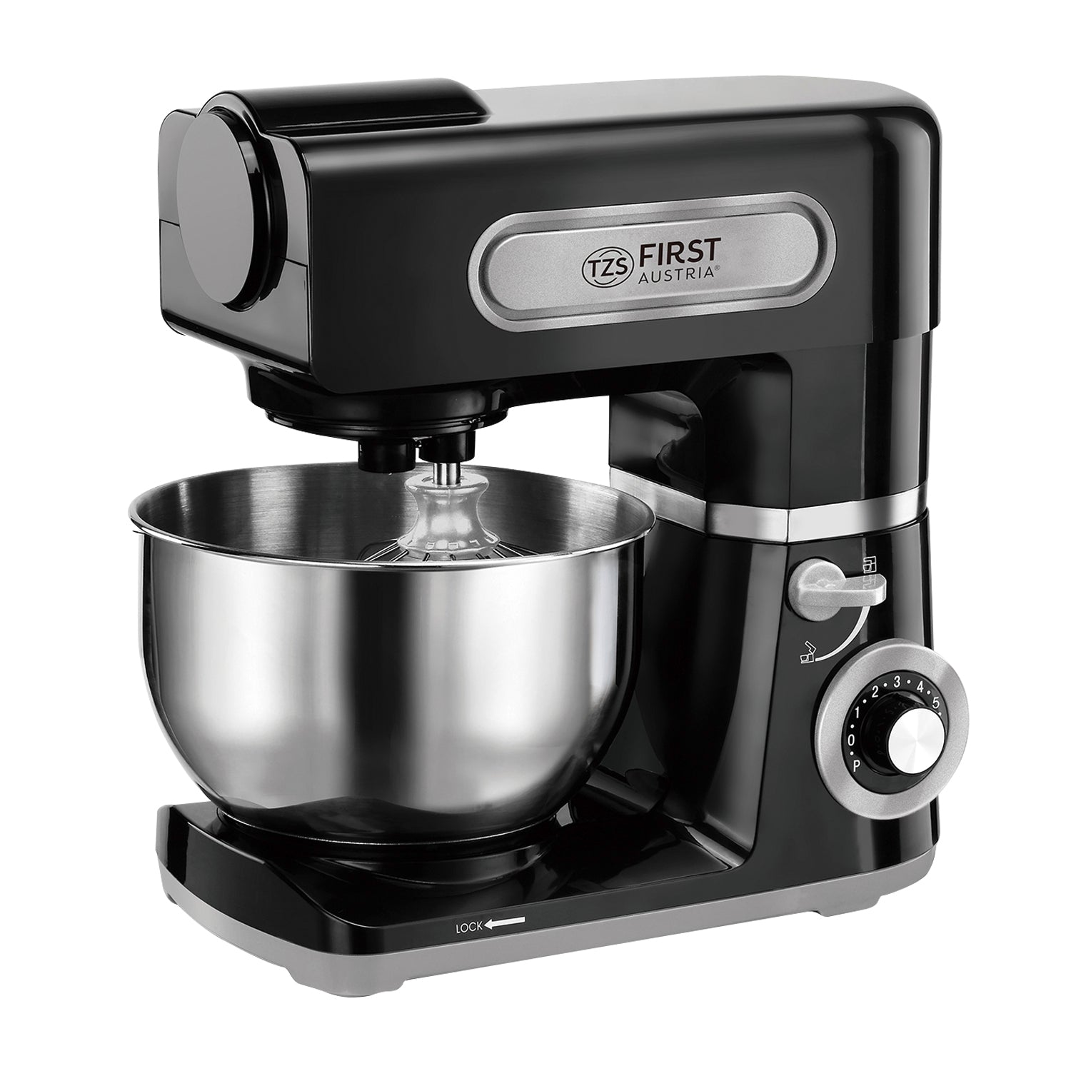 Professionelle Küchenmaschine, Teigknetmaschine, 1500 W, 6L Behälter