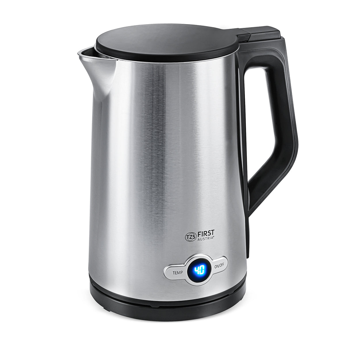 Wasserkocher 1,7 L Edelstahl, 7 Temperaturstufen, Touch Control