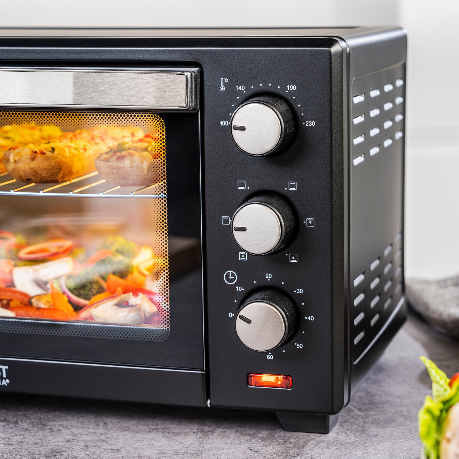 Mini-Backofen 20L, mit Umluft, platzsparend