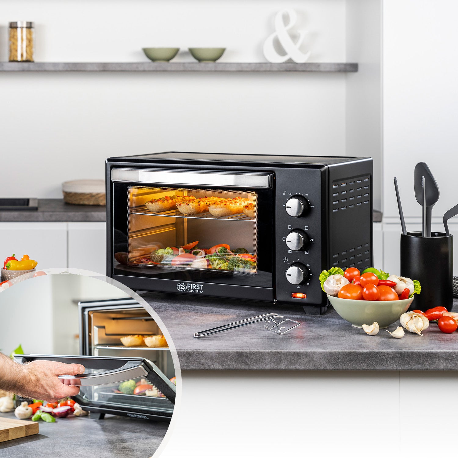 Mini-Backofen 30L, multifunktional, geräumig