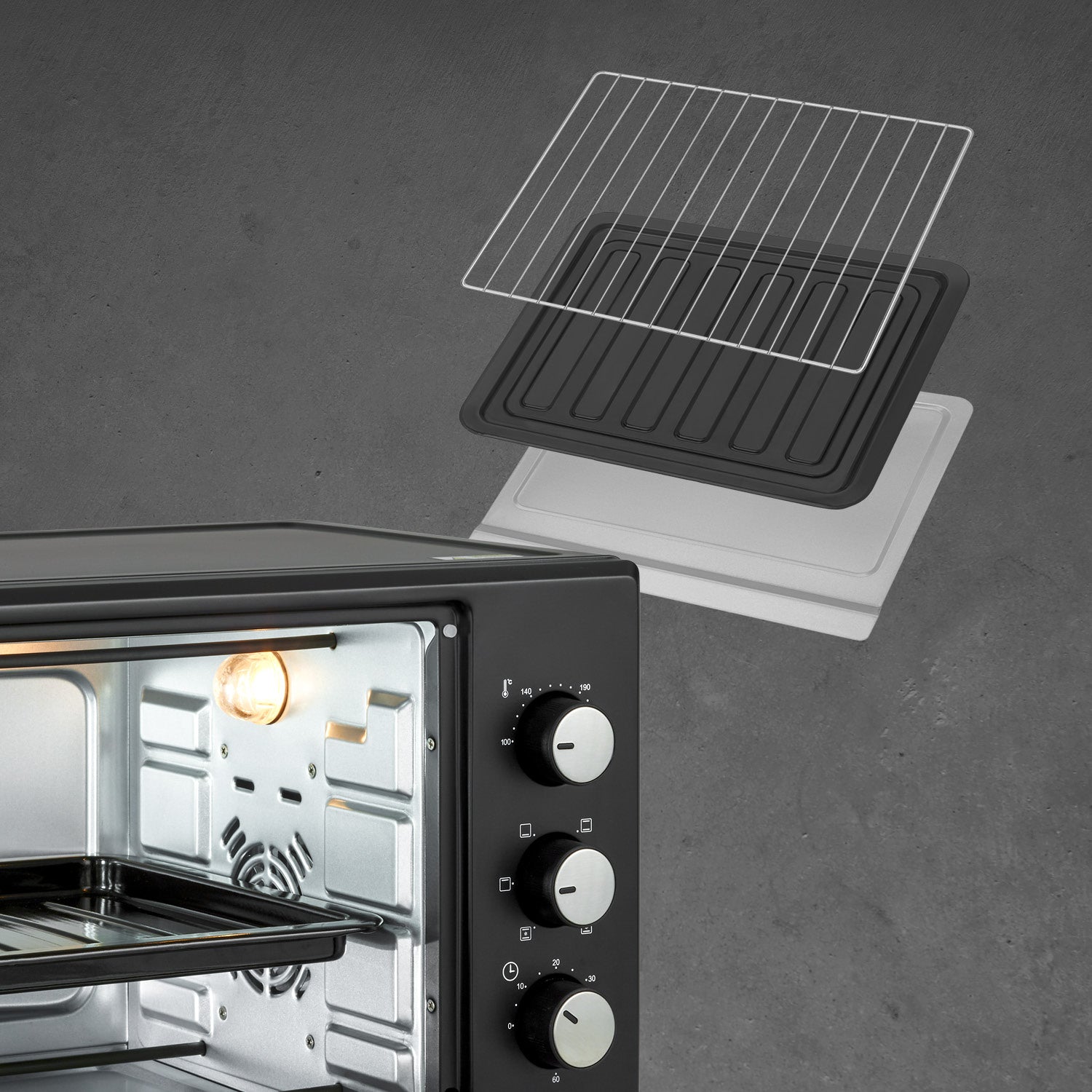 Mini-Backofen 30L, multifunktional, geräumig