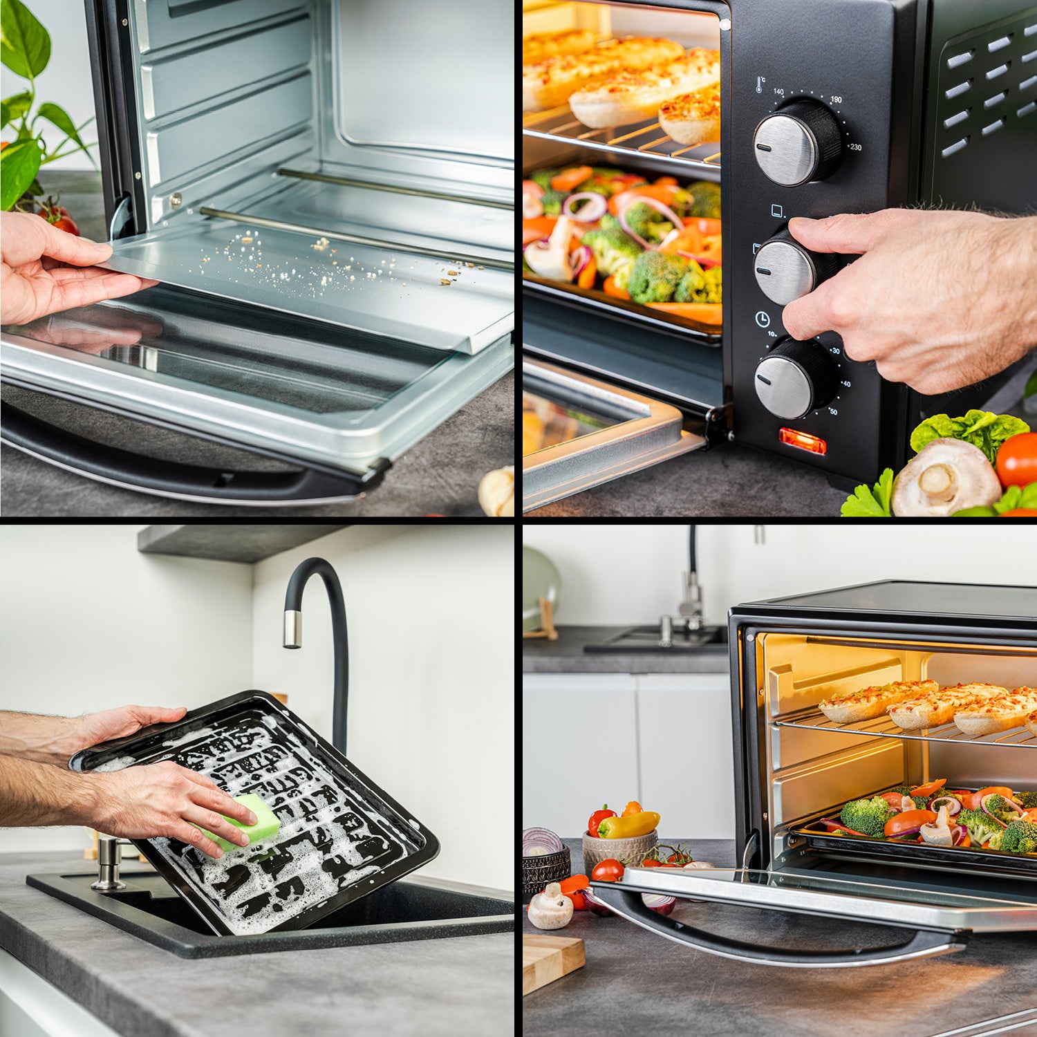 Mini-Backofen 30L, multifunktional, geräumig