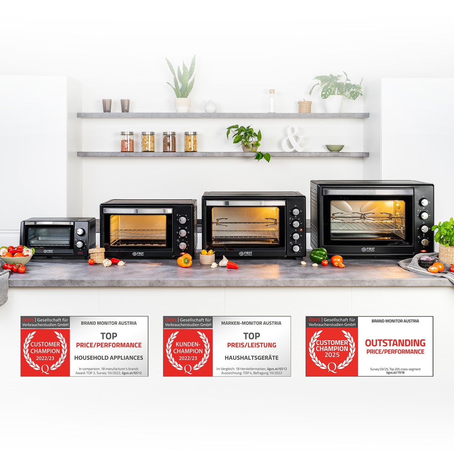 Mini-Backofen 30L, multifunktional, geräumig