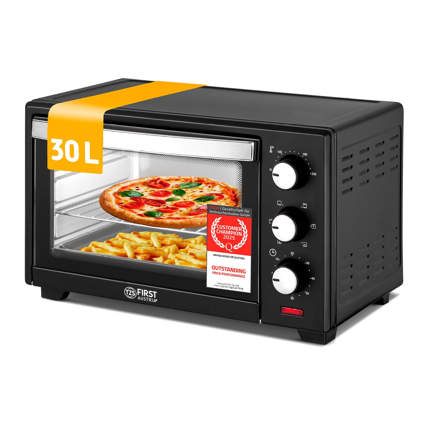 Mini-Backofen 30L, multifunktional, geräumig