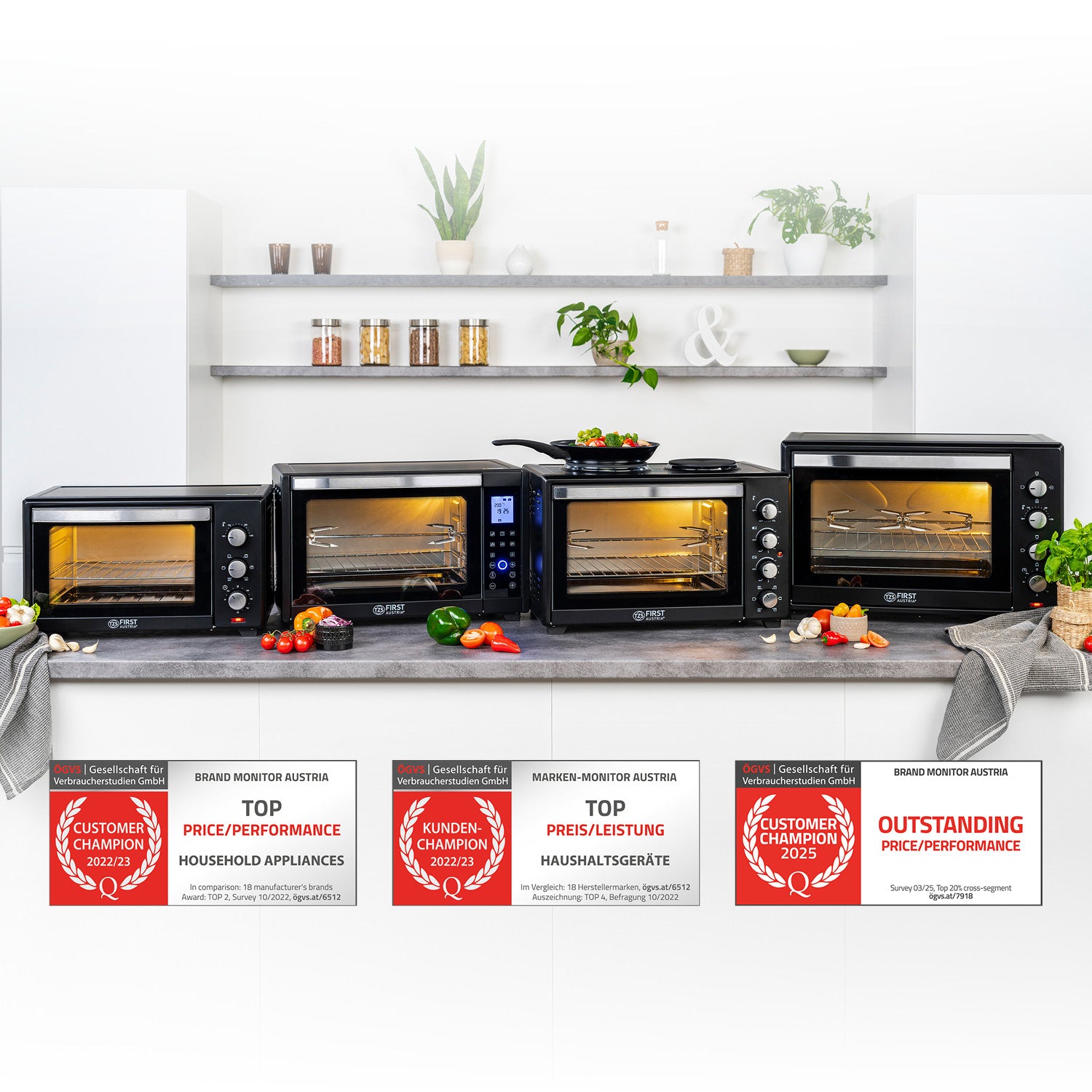 Mini-Backofen 30L, multifunktional, geräumig