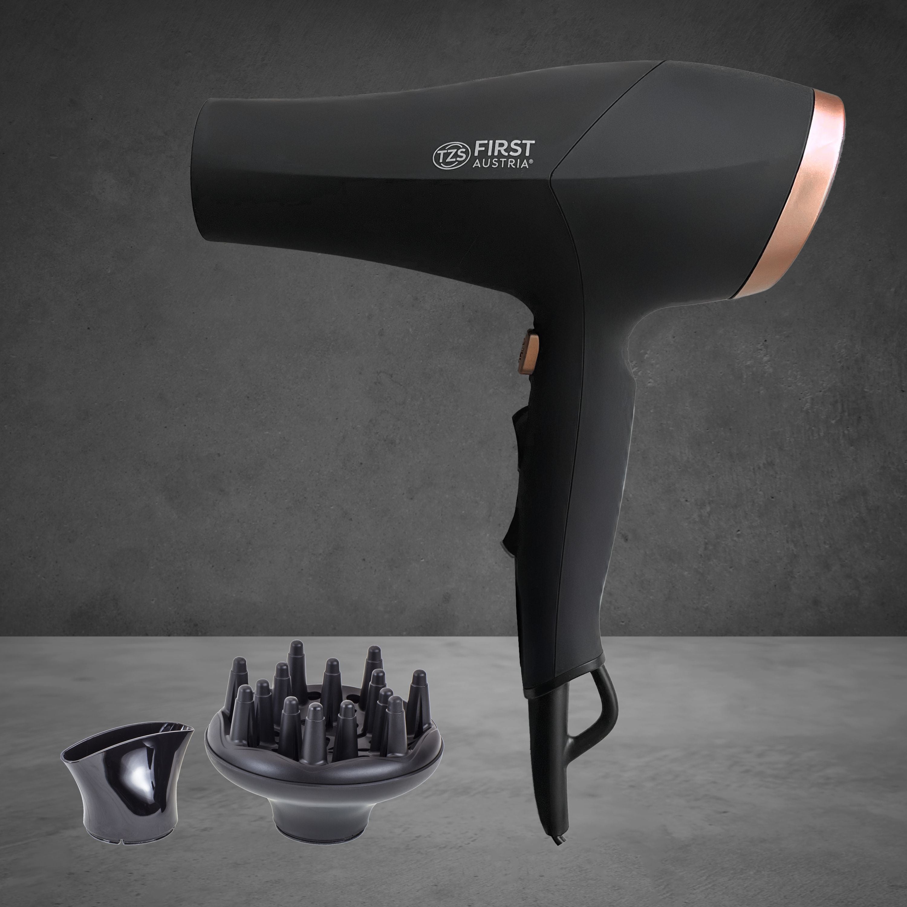 Haartrockner bis 2200 W, Ionen-Technologie, mit Diffusor