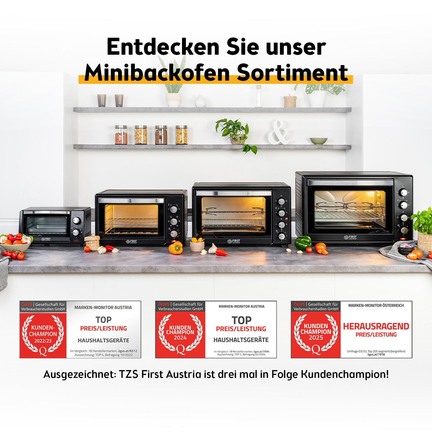 Mini-Backofen 10L, energieeffizient & kompakt