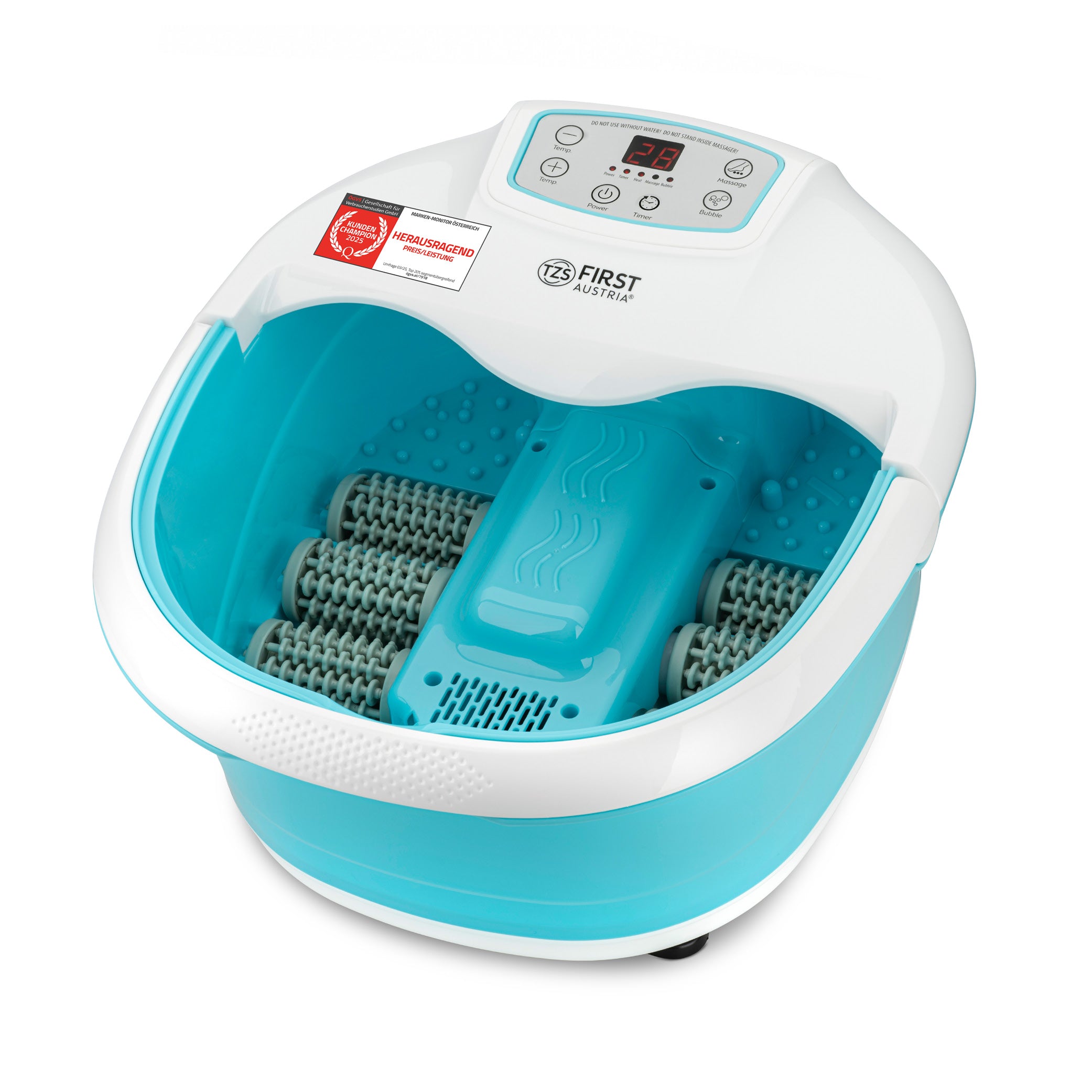 Profi-Fußsprudelbad, Vibrationsmassage, Luftblasenfunktion