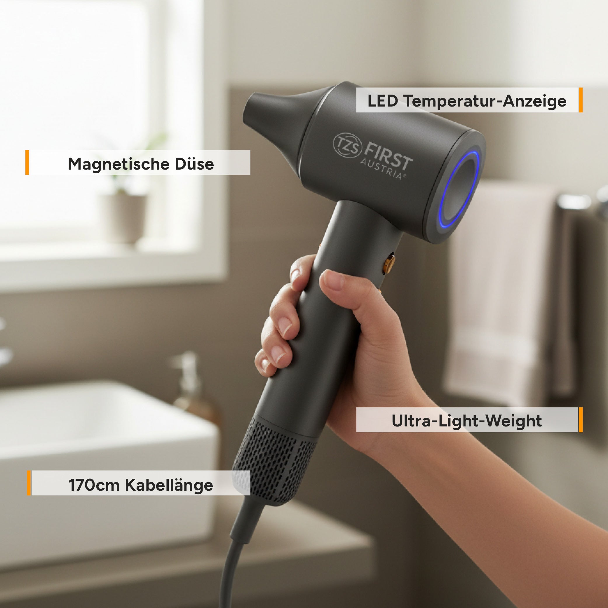 Duo Sensor Hair Dryer 420 g, Plasma Ionic Technology, BLDC Motor