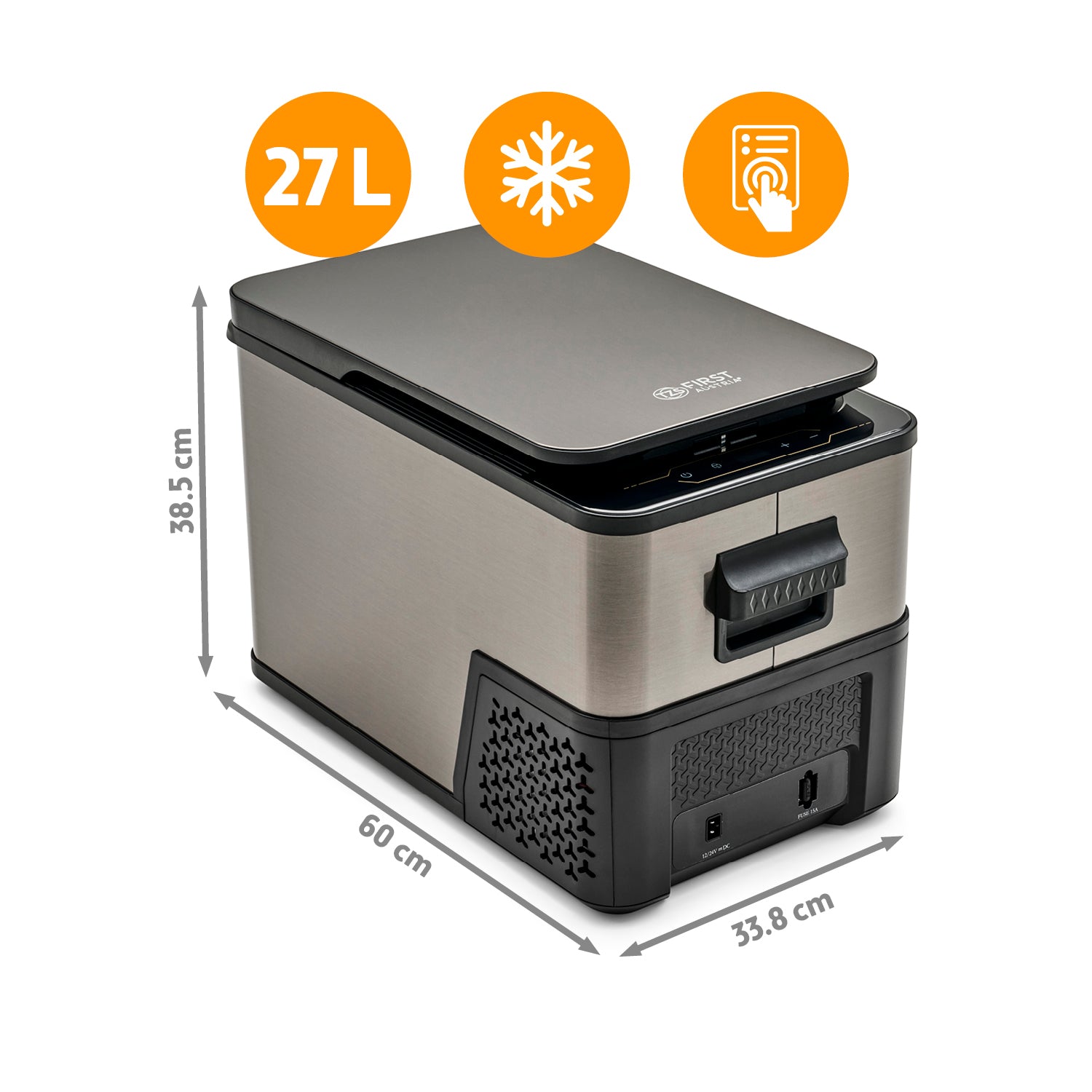 Compressor Cool Box 27L, up to -20 °C, Dark Steel Anti-Fingerprint
