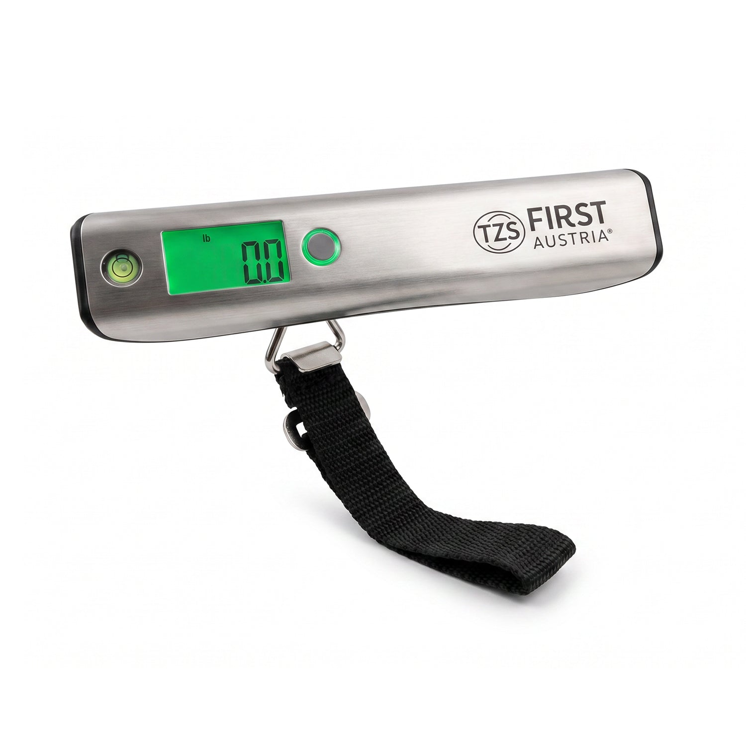 Digitale Kofferwaage 50 kg, inklusive Maßband, mit Edelstahl-Finish