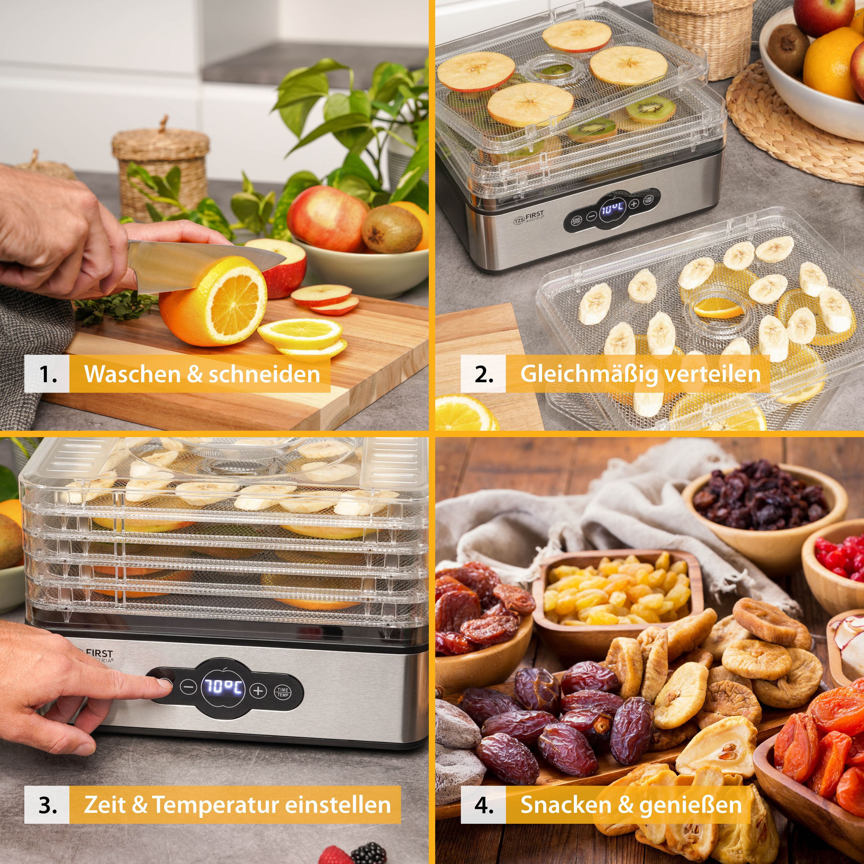 5 Etagen | Edelstahl