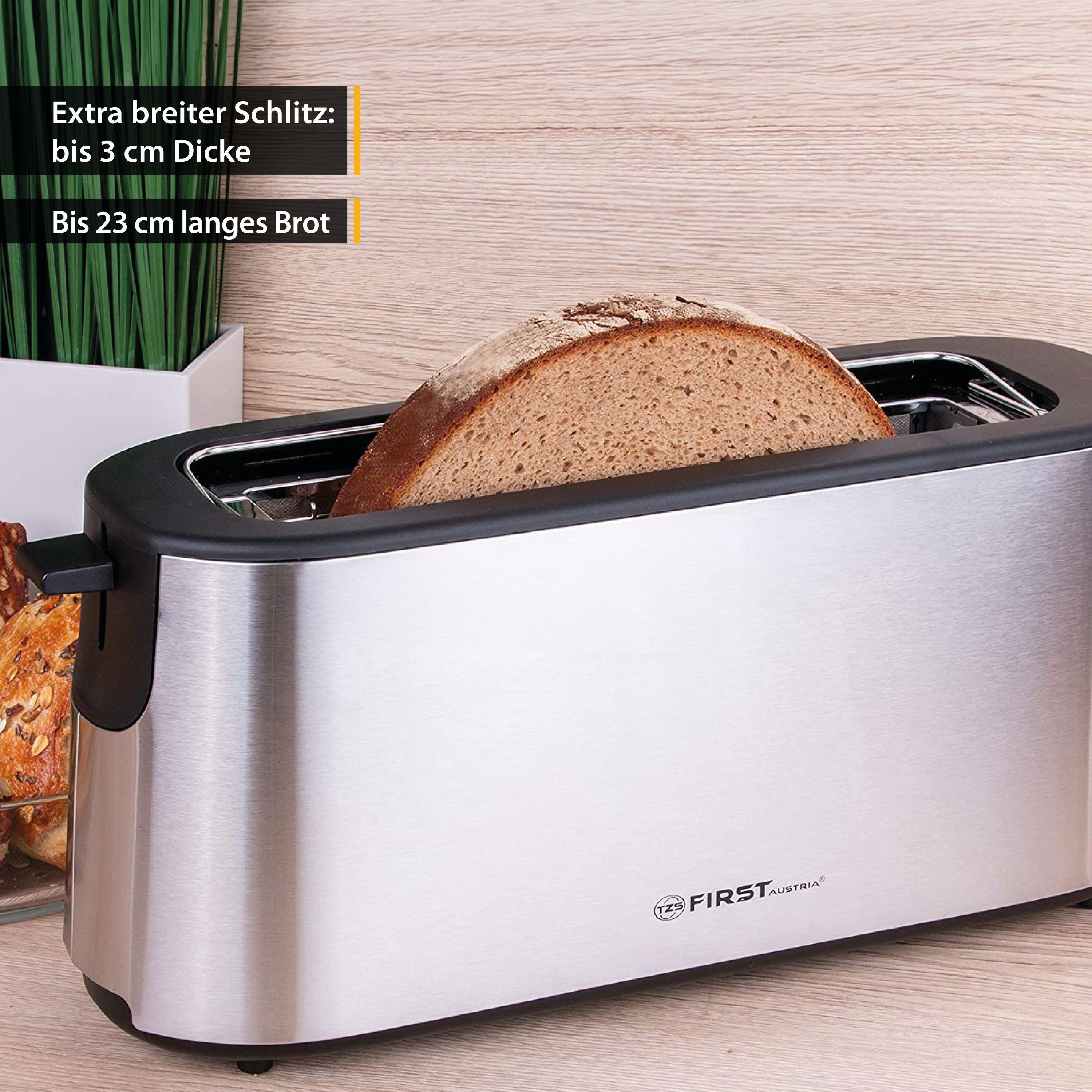 2 Scheiben Toaster, Selbstzentrierfunktion, 7 Bräunungsstufen, 650-750W