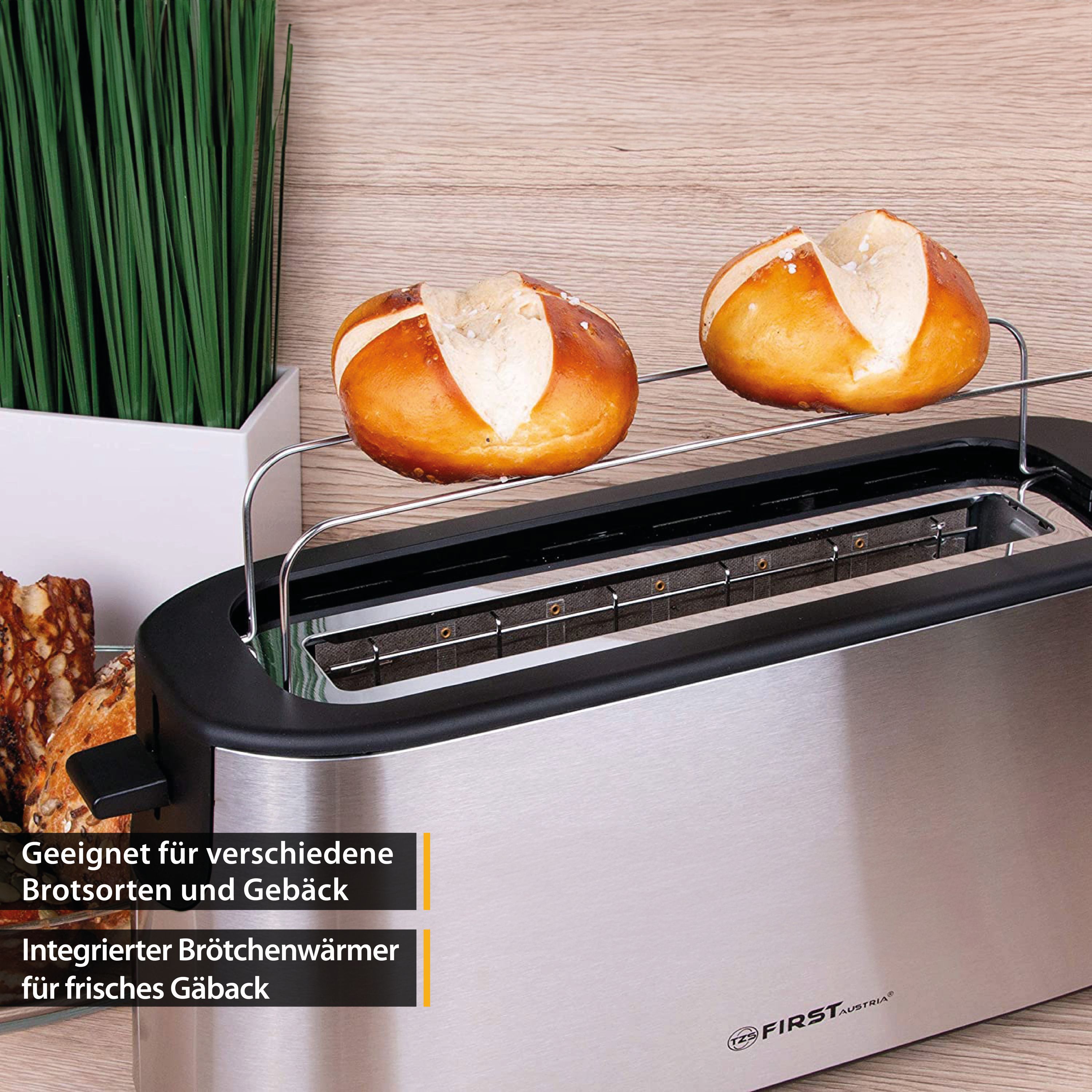 2 Scheiben Toaster, Selbstzentrierfunktion, 7 Bräunungsstufen, 650-750W