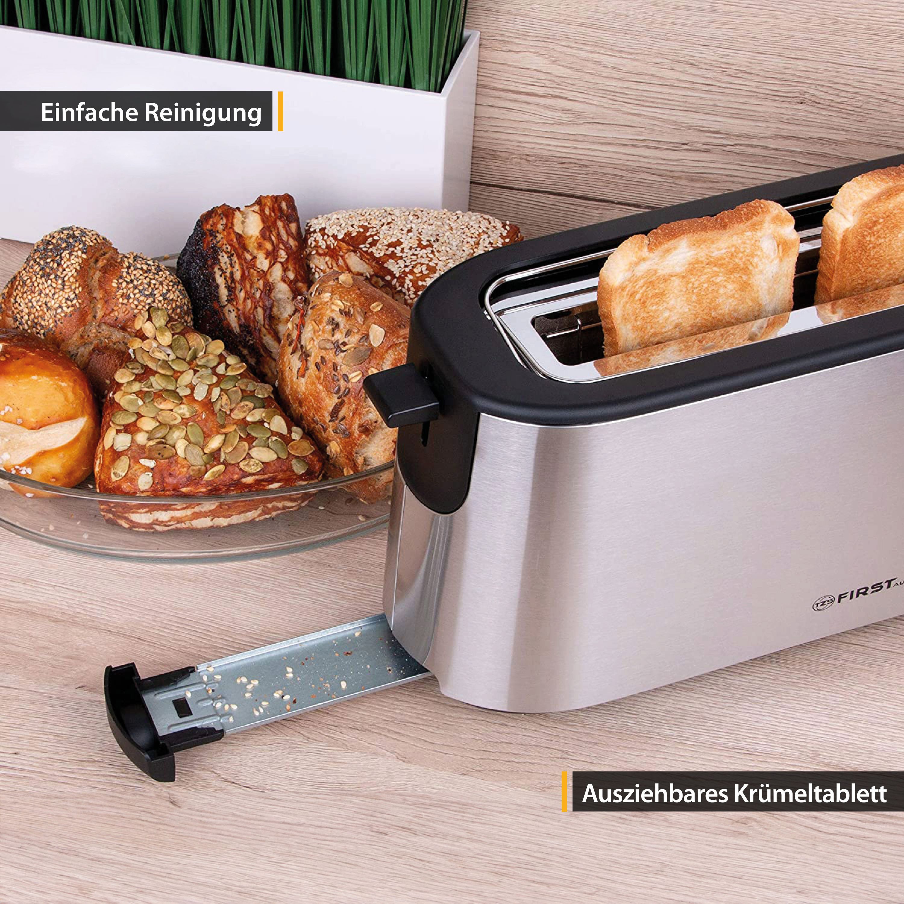 2 Scheiben Toaster, Selbstzentrierfunktion, 7 Bräunungsstufen, 650-750W