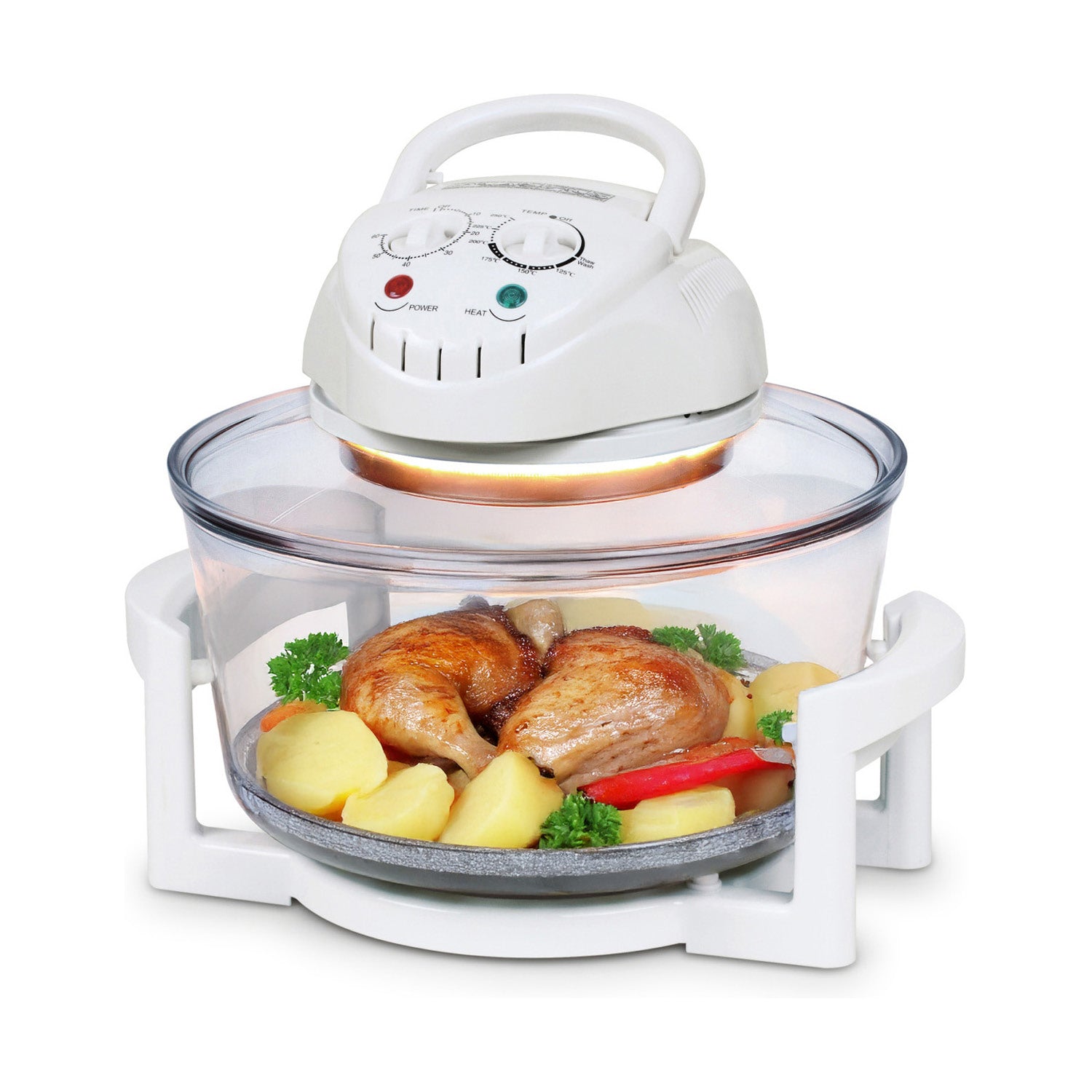 Halogenofen 17 L mit Erweiterungsring