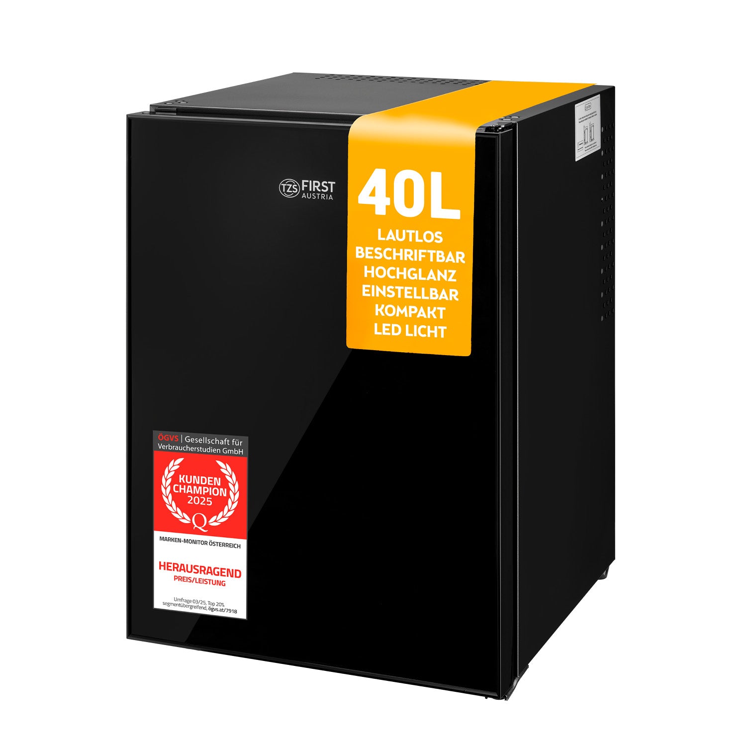 Minikühlschrank 40 L Glasfront