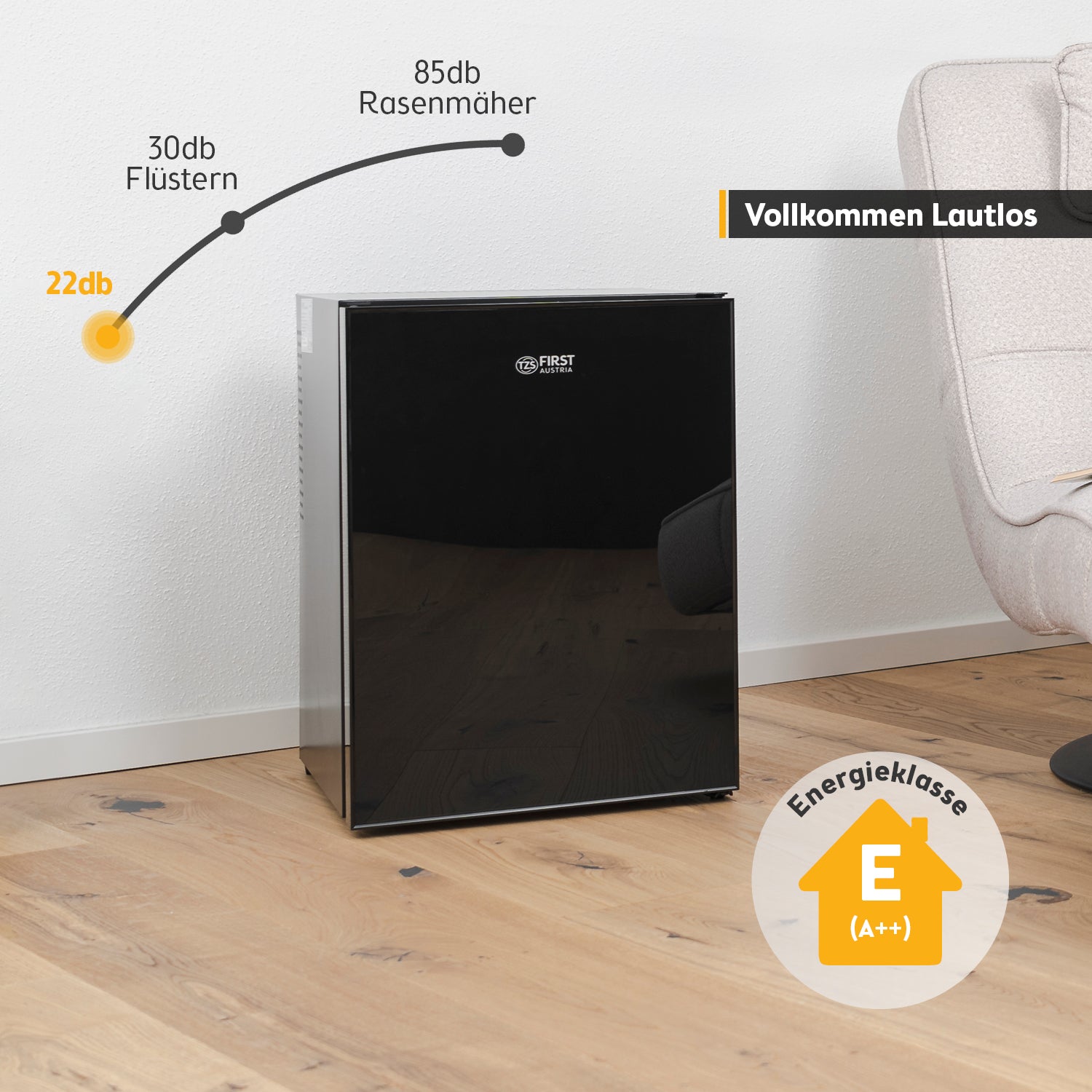 Minikühlschrank 40 L Glasfront