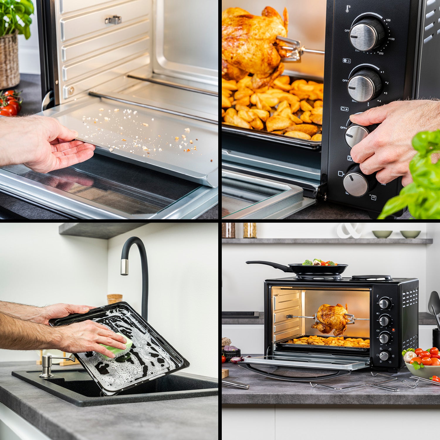 Mini Oven 30 L, with Hotplates, Convection
