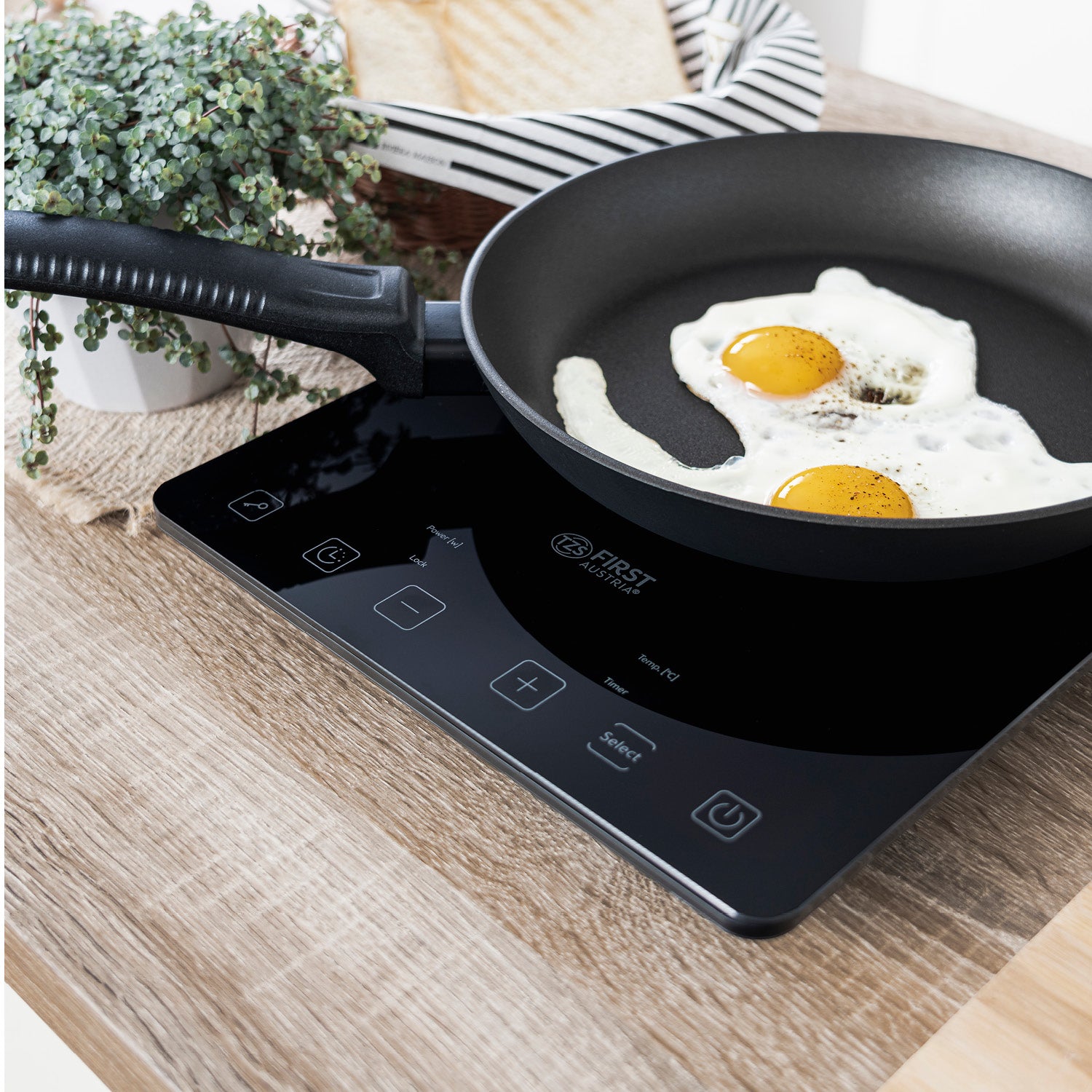 Induktionskochplatte 2000 W, Touch-Bedienung, mit Timer