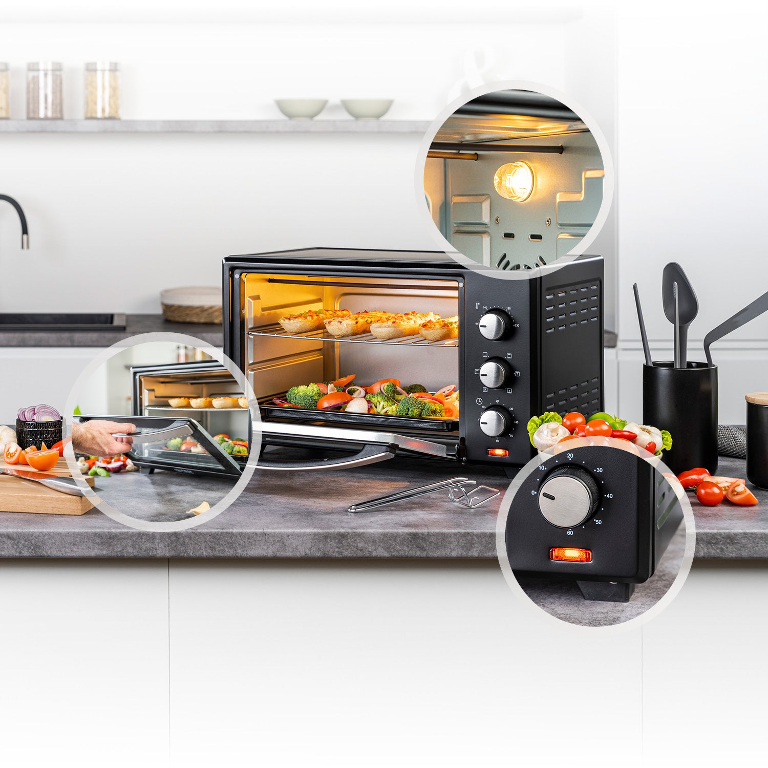 Mini-Backofen 30L, multifunktional, geräumig