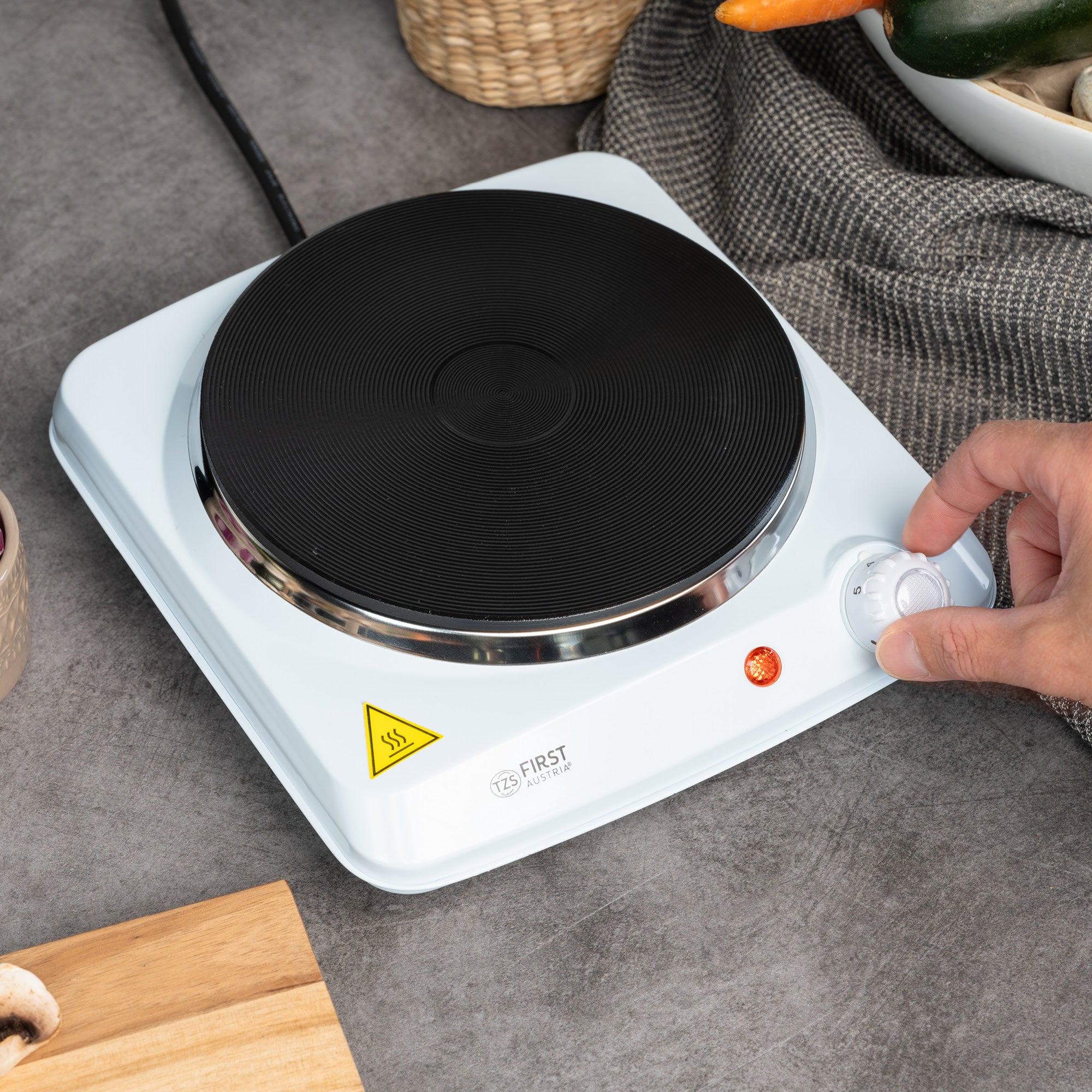Gusseisen Einzelkochplatte 1500 W, stufenloser Thermostat