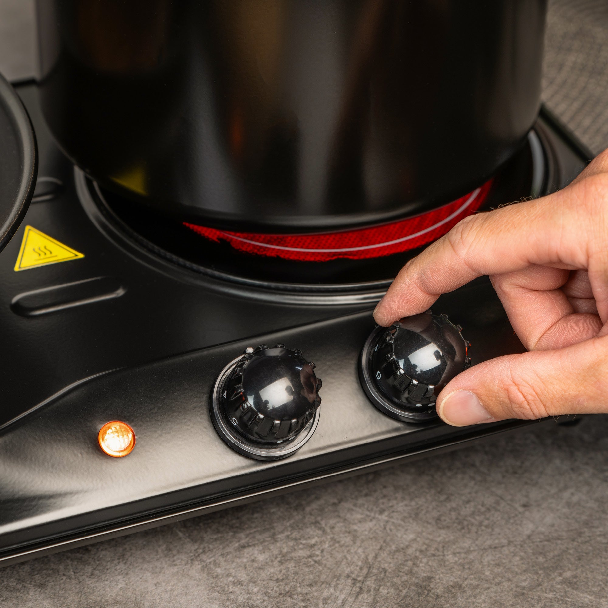 Double Infrared Hotplate 2000 W, Glass Ceramic, 19/16.5 cm