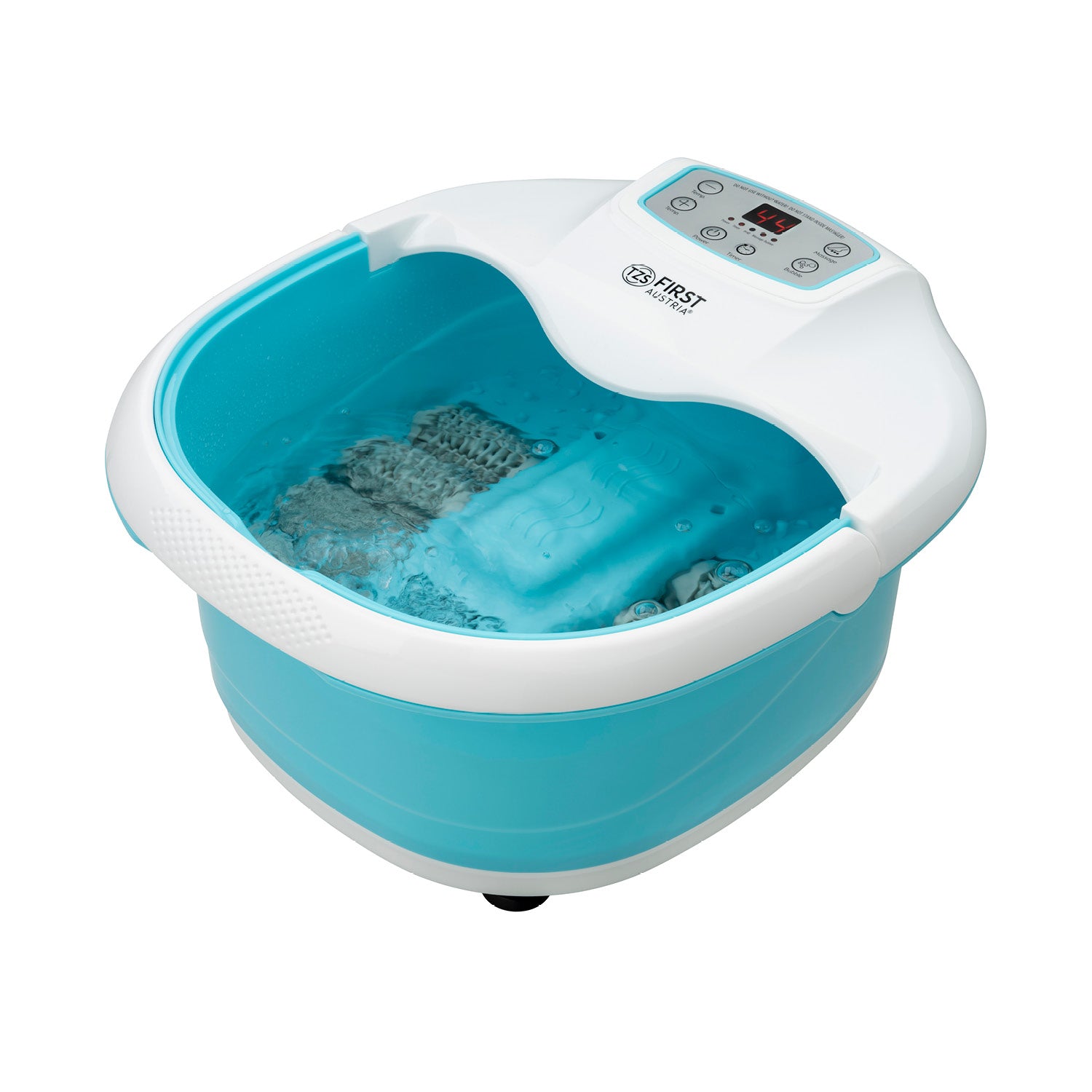 Fußsprudelbad klappbar 450 W, Massagerollen - türkis