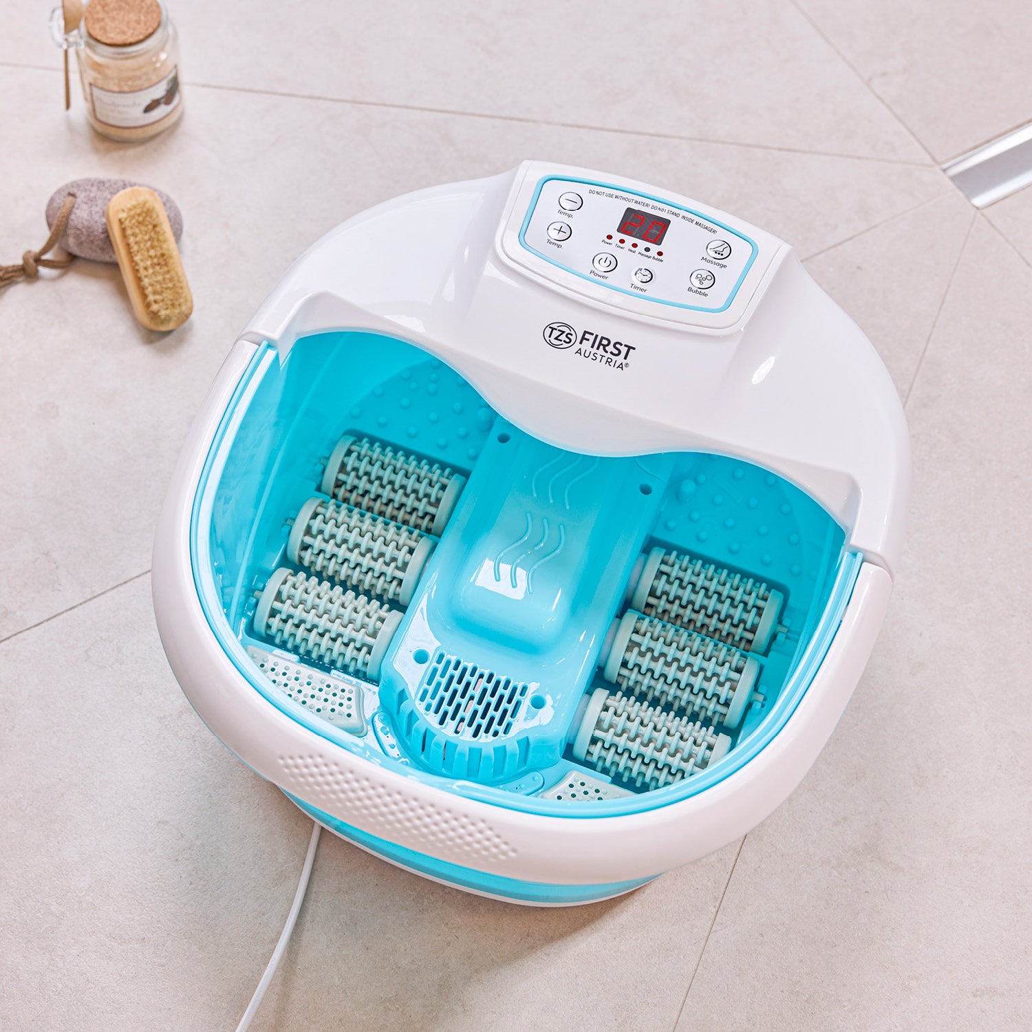 Professional foot spa, vibration massage, bubble function