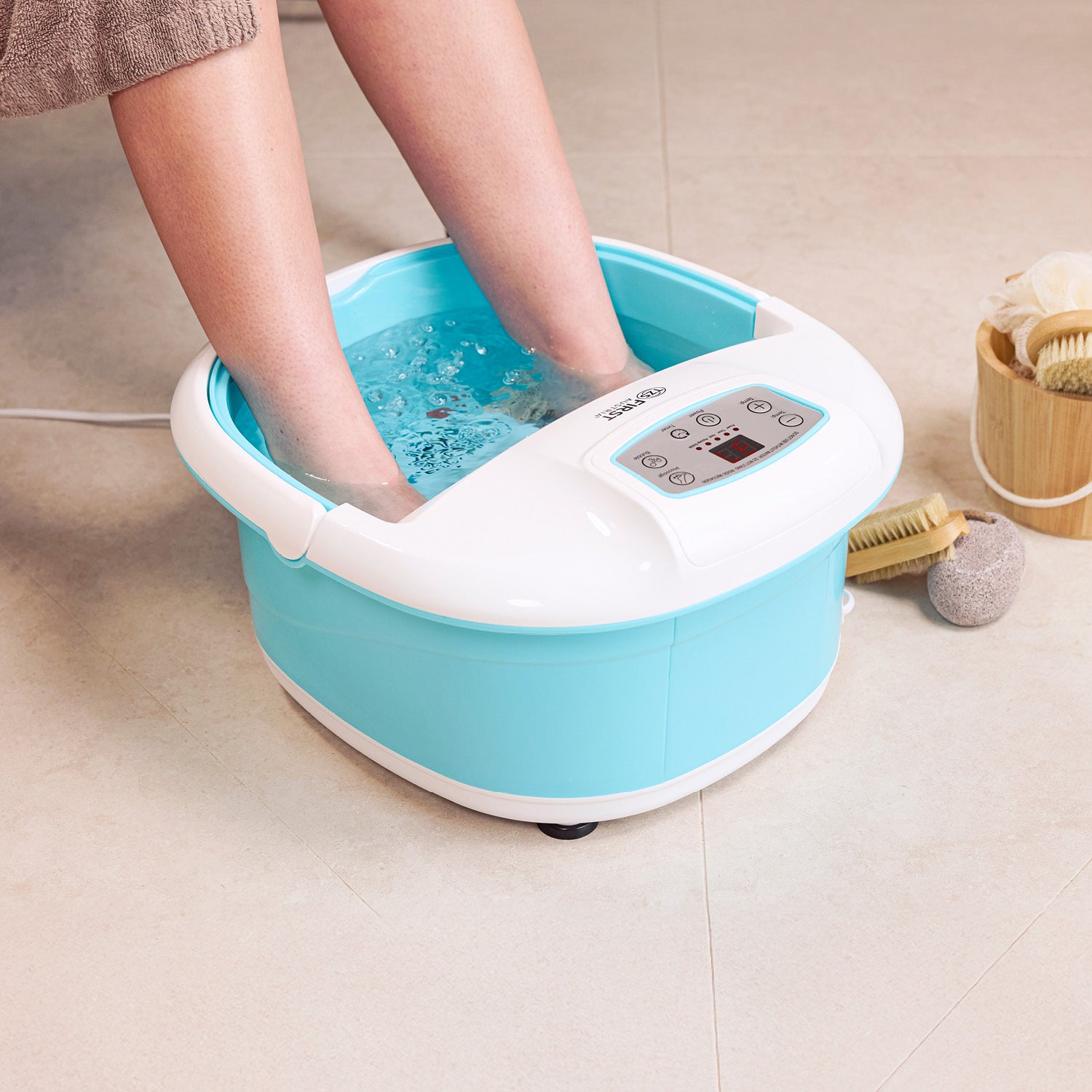 Professional foot spa, vibration massage, bubble function