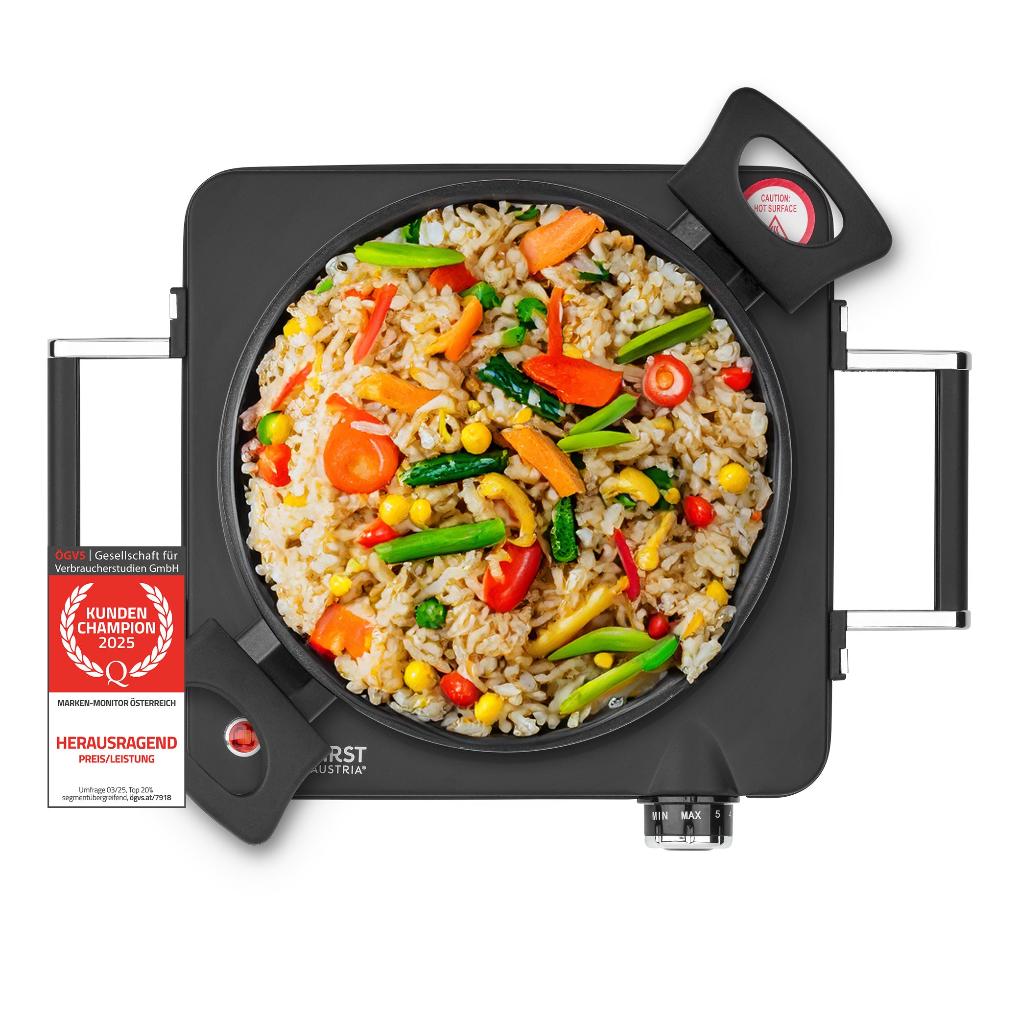 Single Ceramic Hot Plate 22 cm, Portable & Powerful