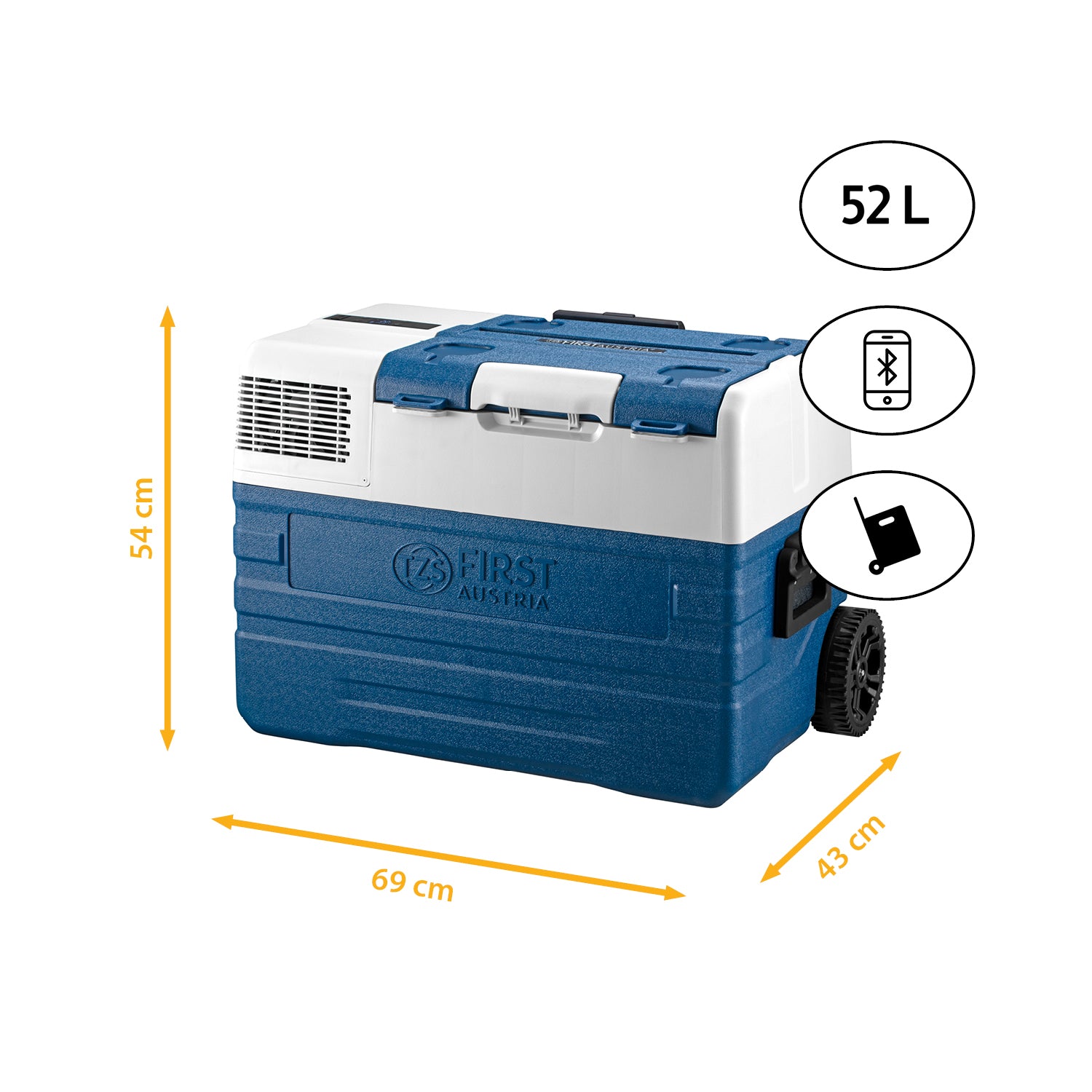 Compressor Cool Box 52L, with App Control, Trolley Function