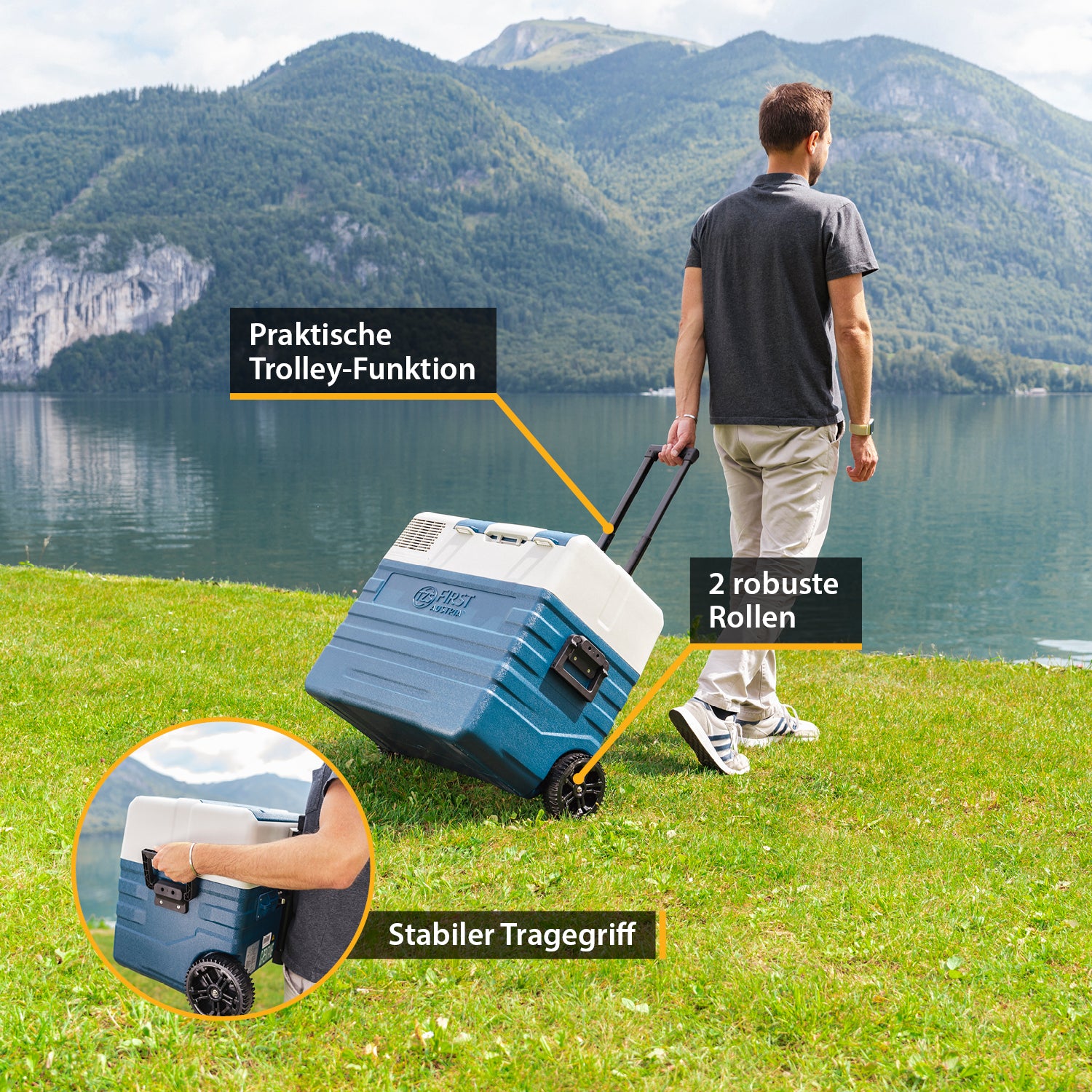 Compressor Cool Box 52L, with App Control, Trolley Function