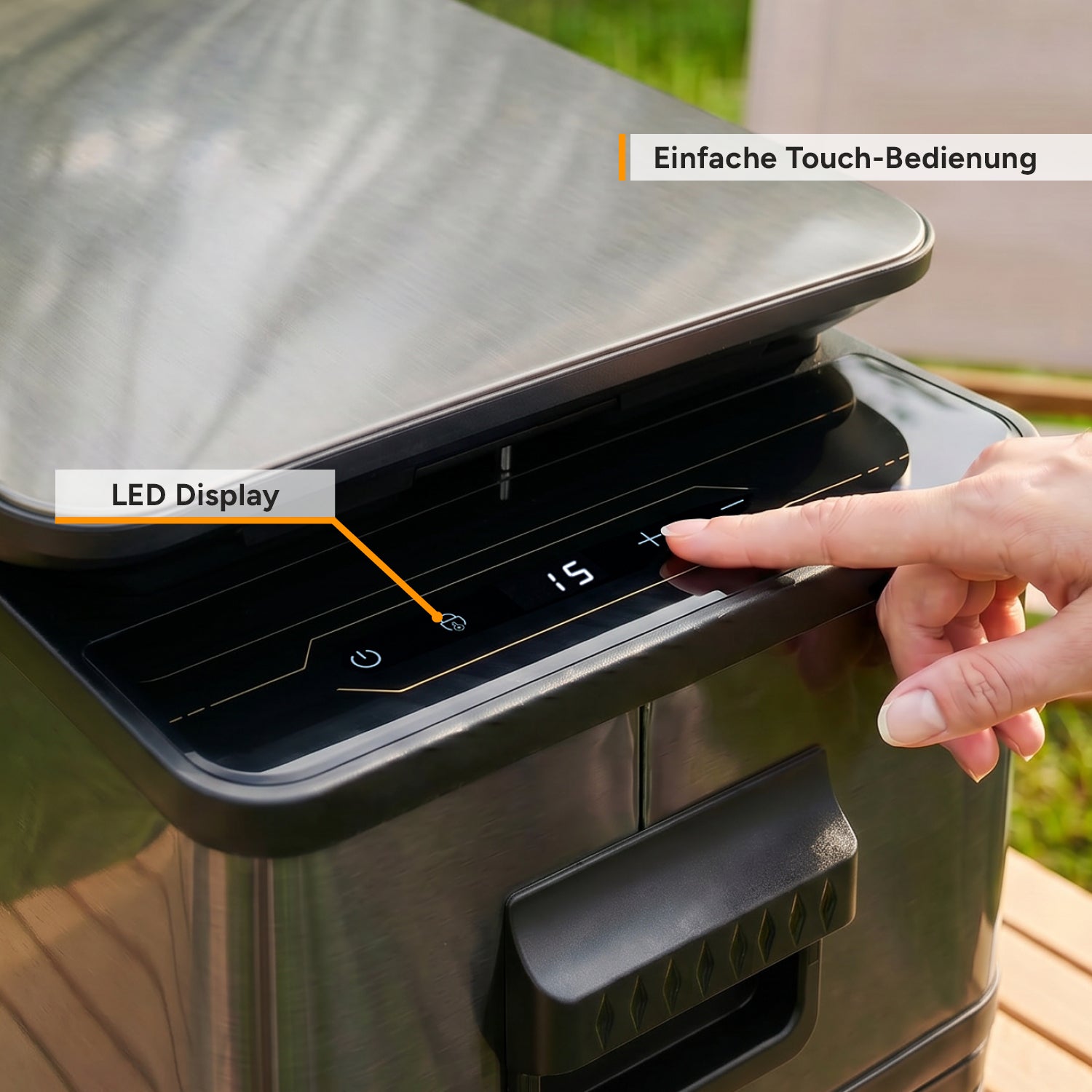 Compressor Cool Box 27L, up to -20 °C, Dark Steel Anti-Fingerprint