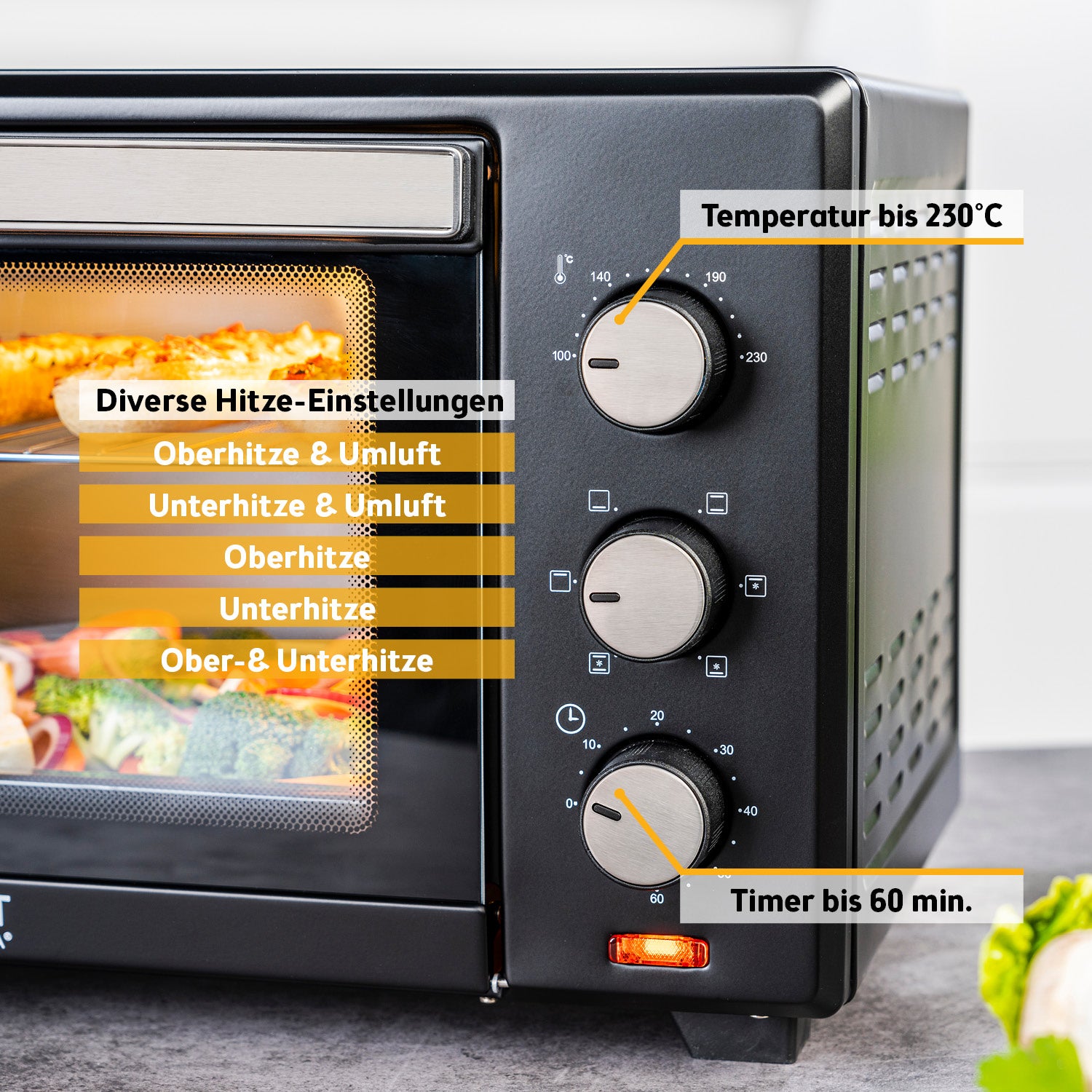 Mini-Backofen 30L, multifunktional & geräumig