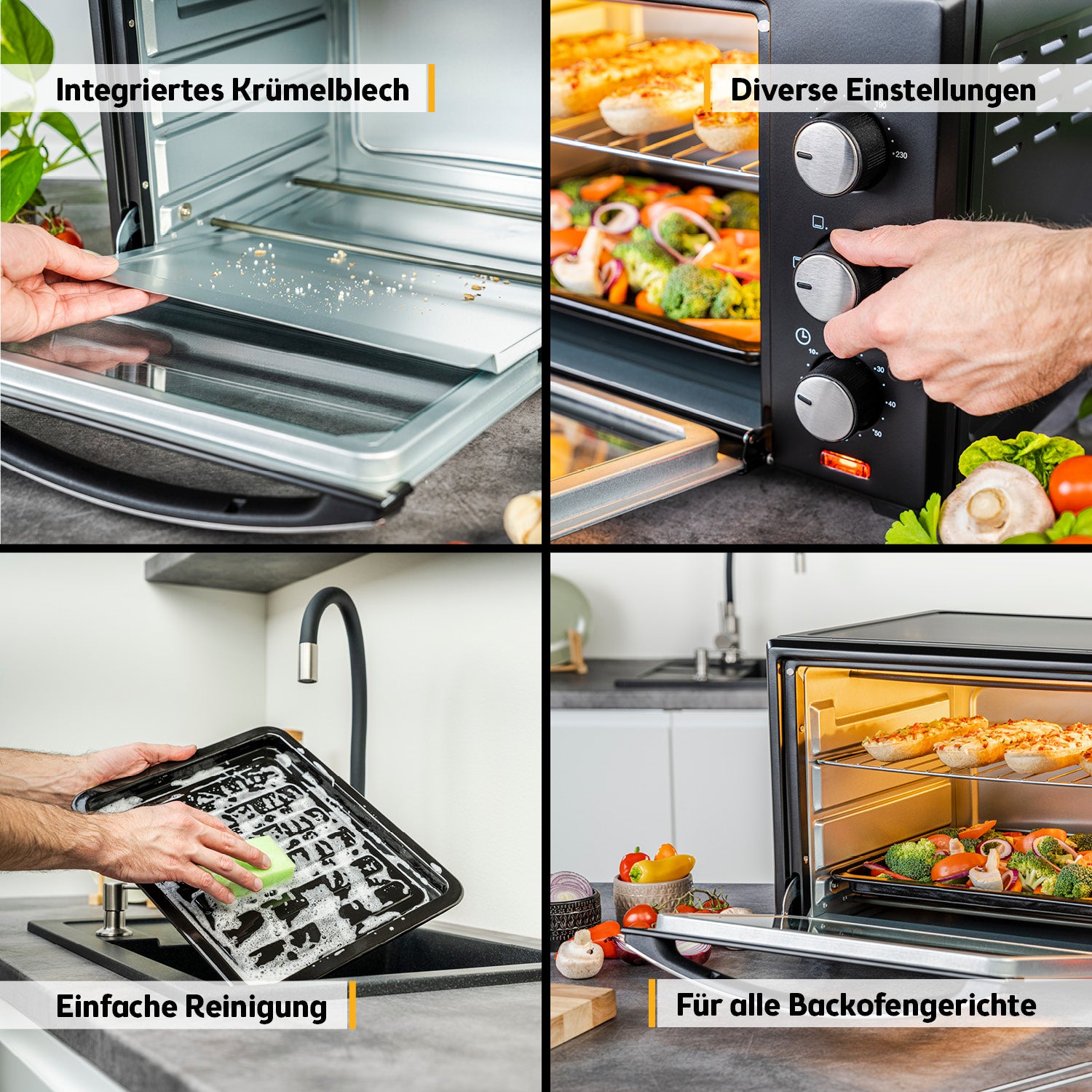 Mini-Backofen 30L, multifunktional & geräumig