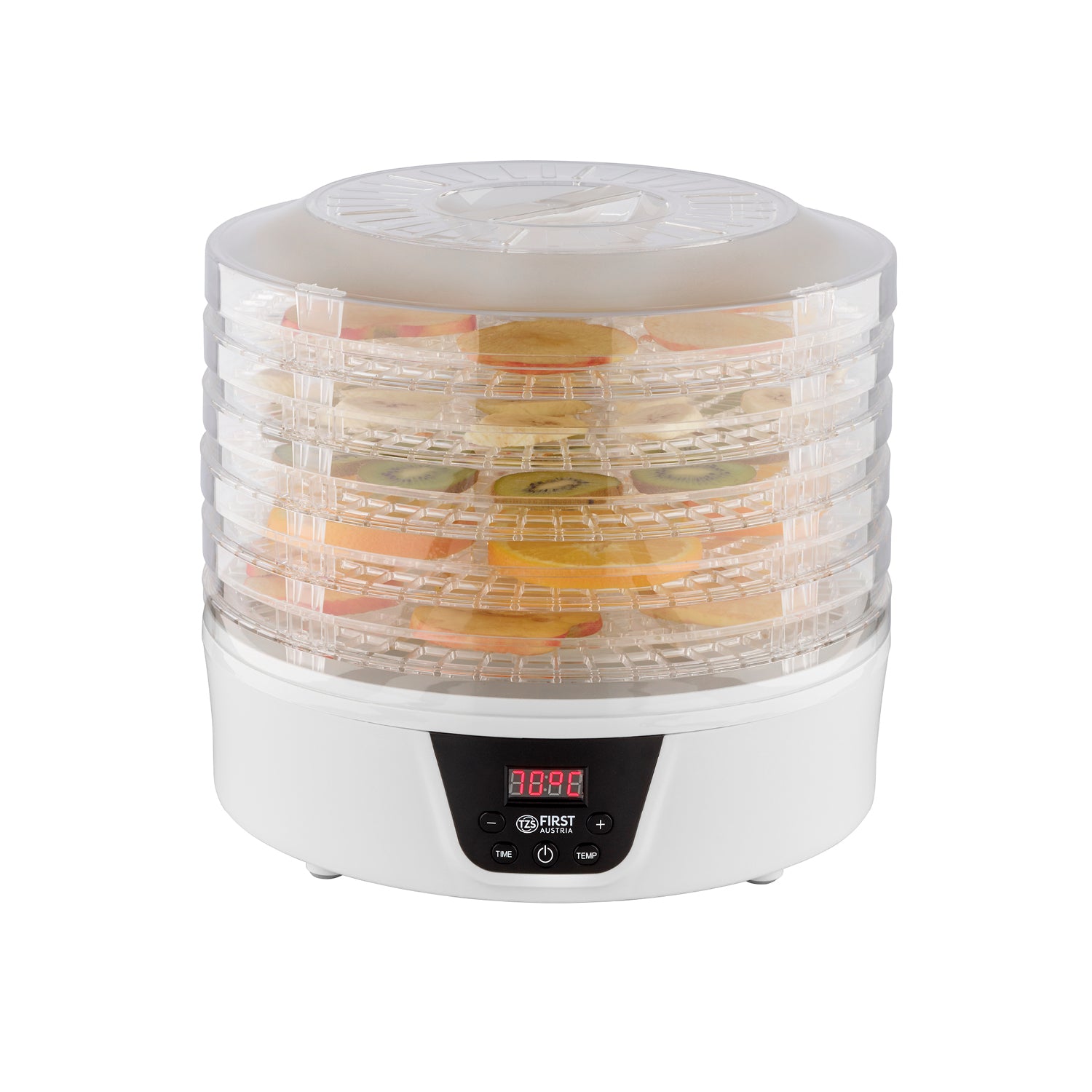 Dörrautomat digital, 5 Ebenen, Timer, BPA-frei, energiesparend, Druckknopf, Display