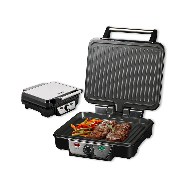 Tischgrill 1800 W, antihaftbeschichtet, 180° klappbar