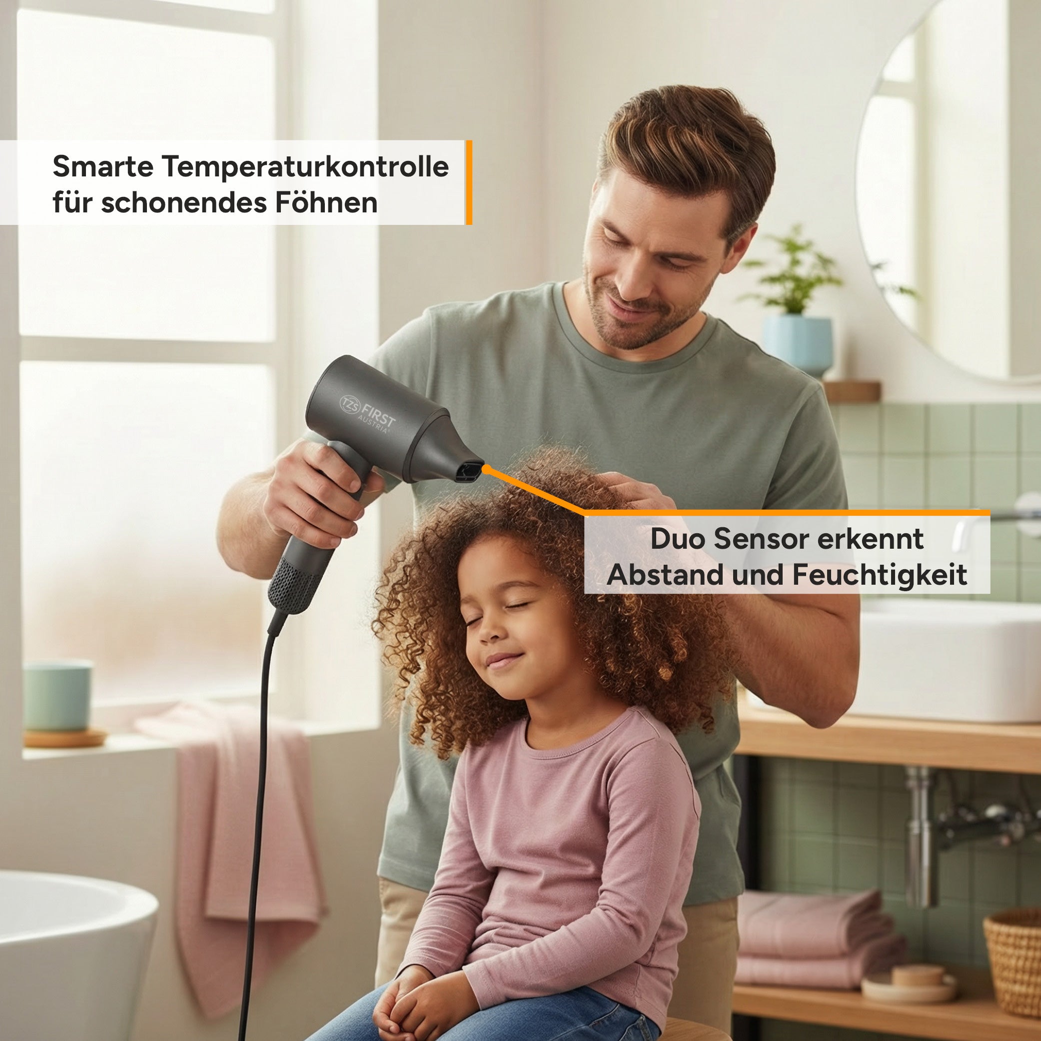 Duo Sensor Hair Dryer 420 g, Plasma Ionic Technology, BLDC Motor