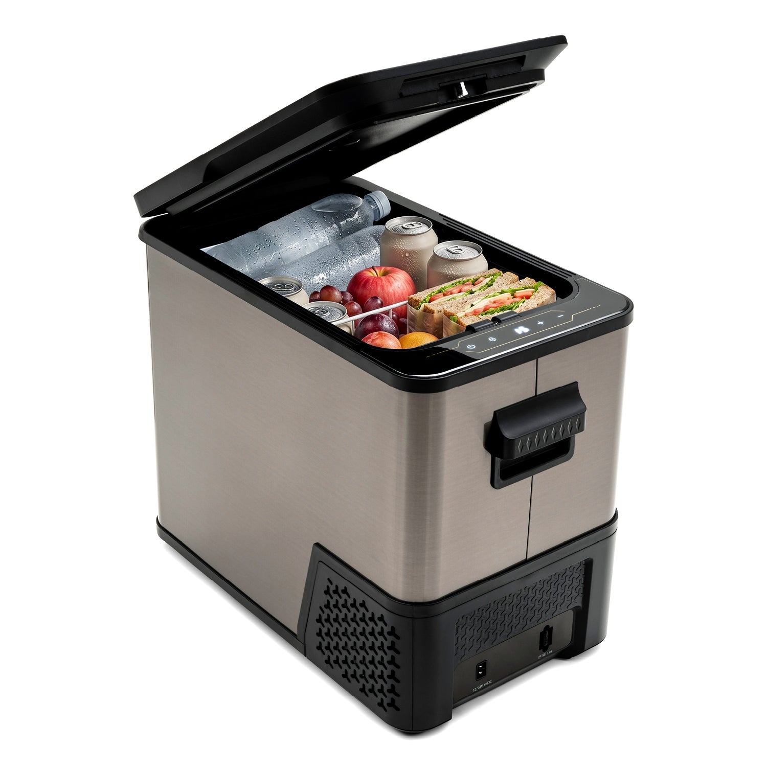 Kompressor-Kühlbox 38L, Dark Steel, Anti-Fingerprint