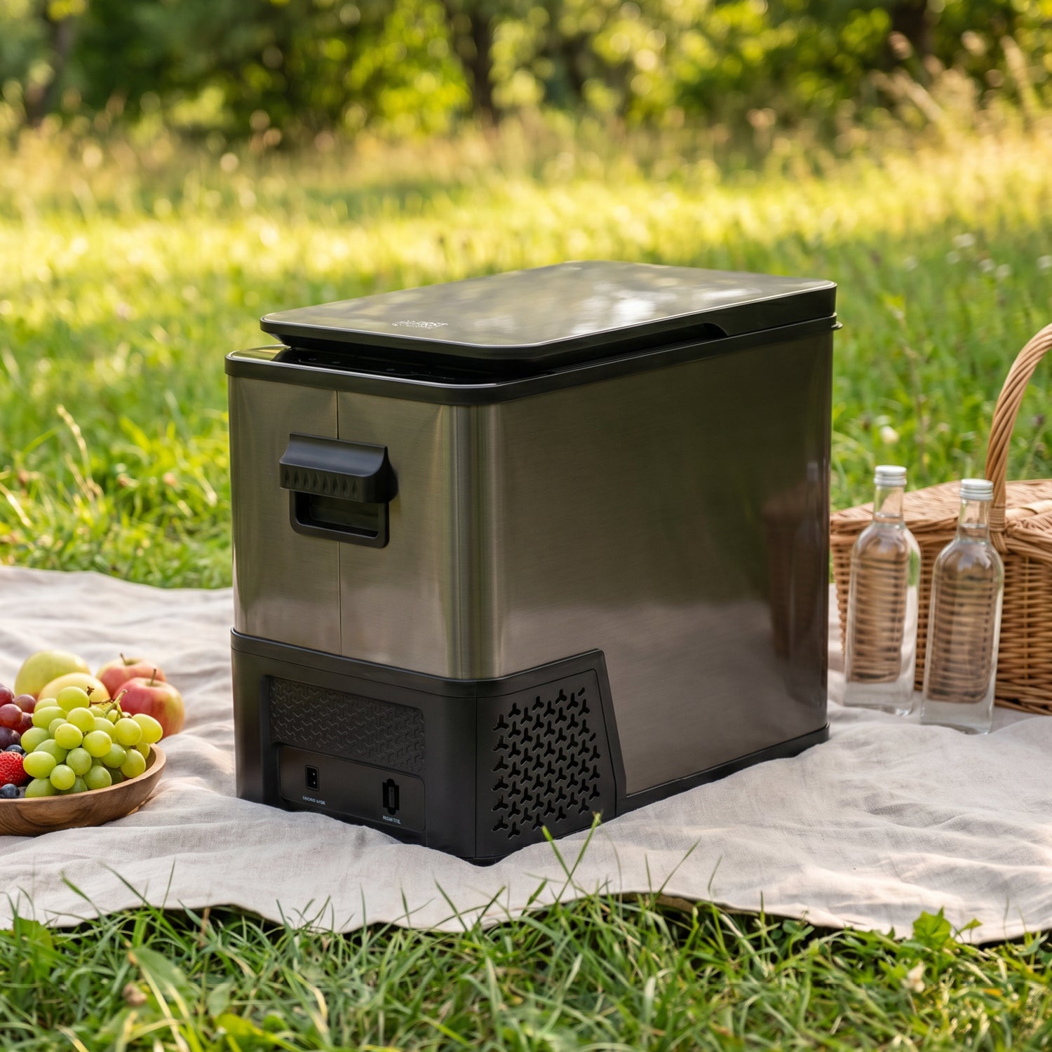 Compressor Cool Box 38 L, Dark Steel, Anti-Fingerprint