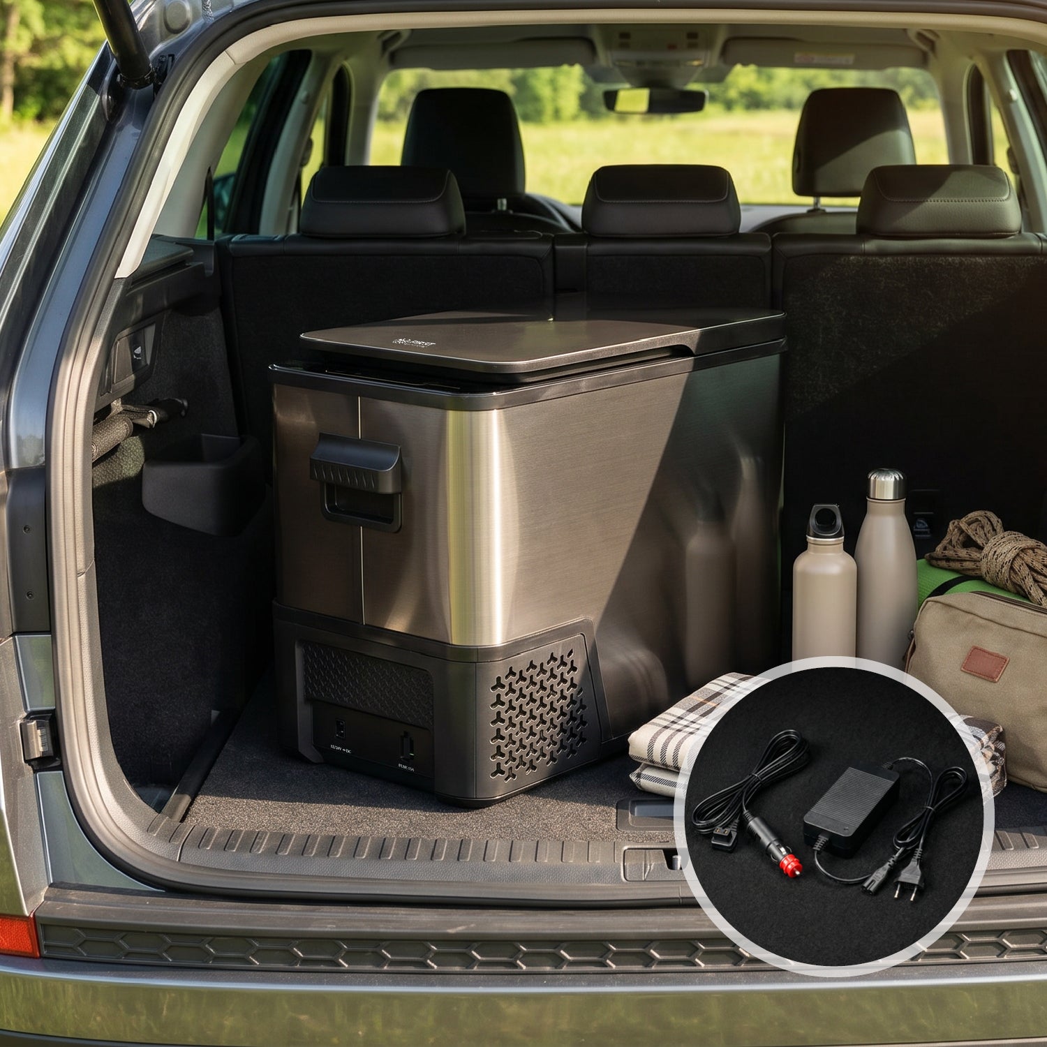 Compressor Cool Box 38 L, Dark Steel, Anti-Fingerprint