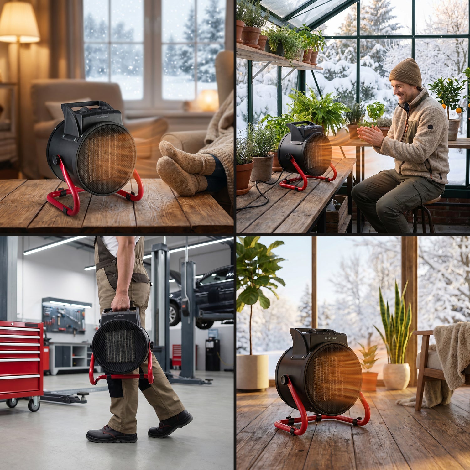 Keramik-Heizlüfter, 3000 W, mit Thermostatfunktion