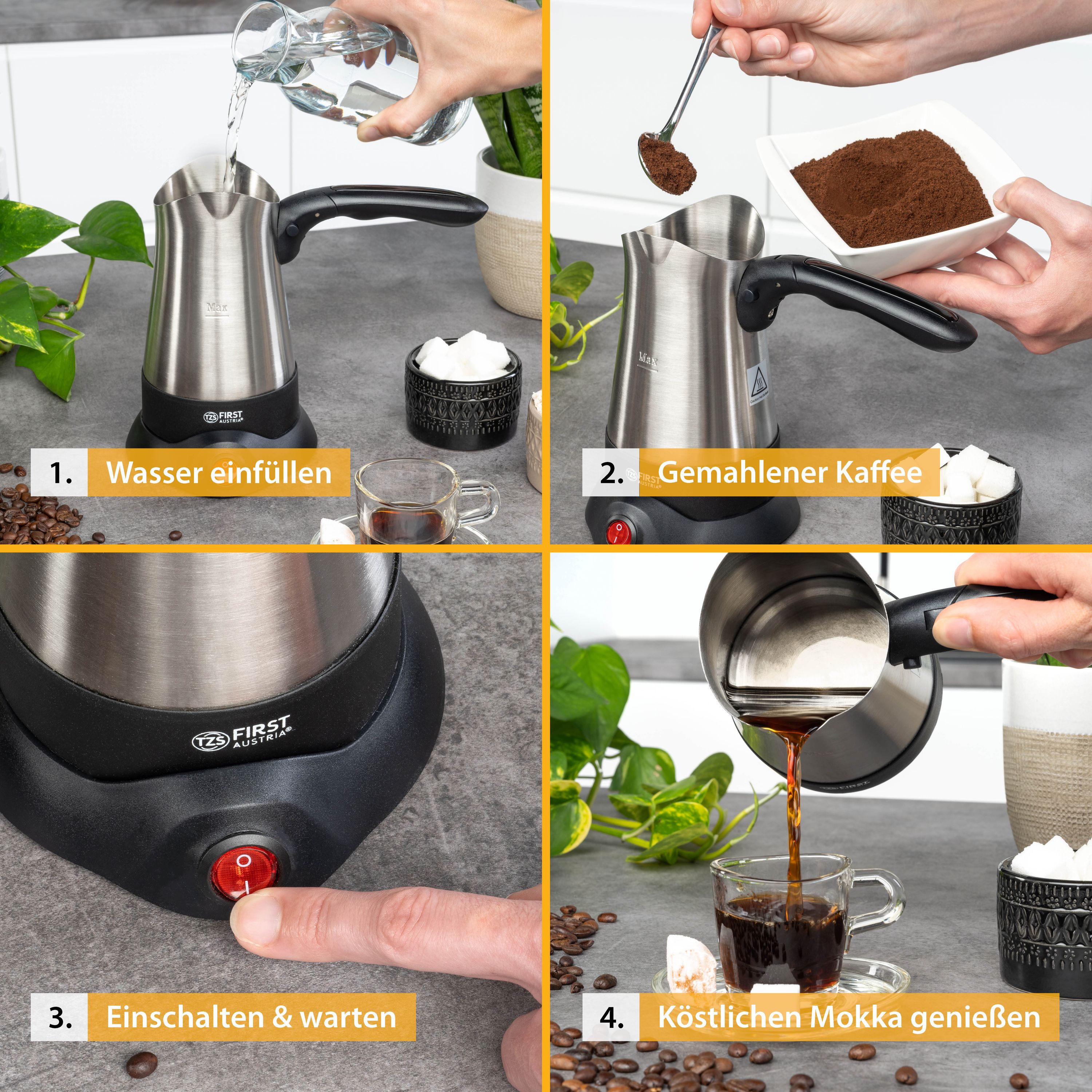 Klappgriff | 3 Tassen