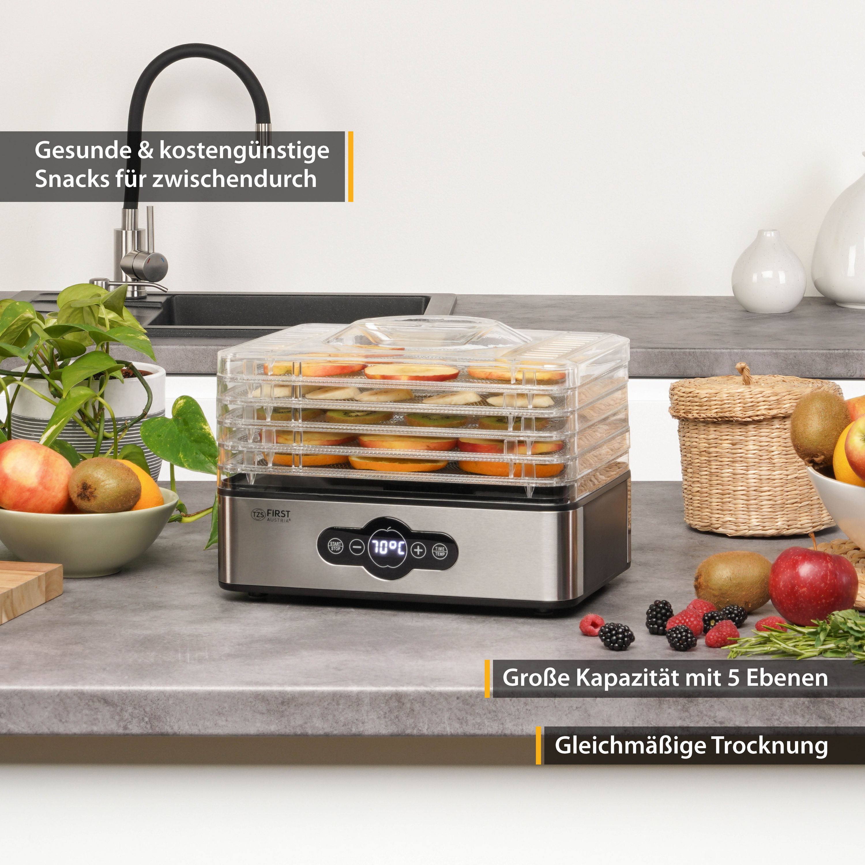 5 Etagen | Edelstahl