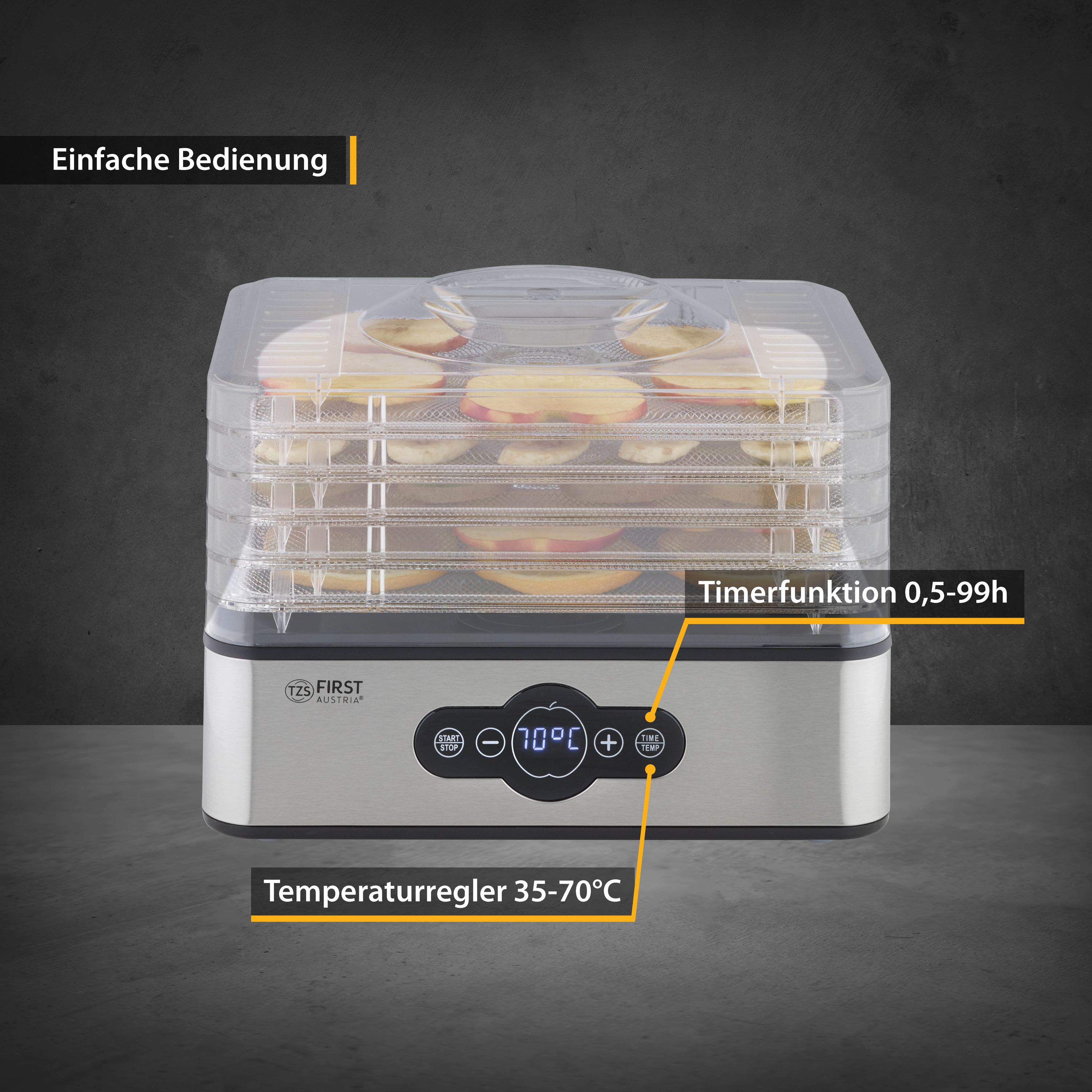 5 Etagen | Edelstahl