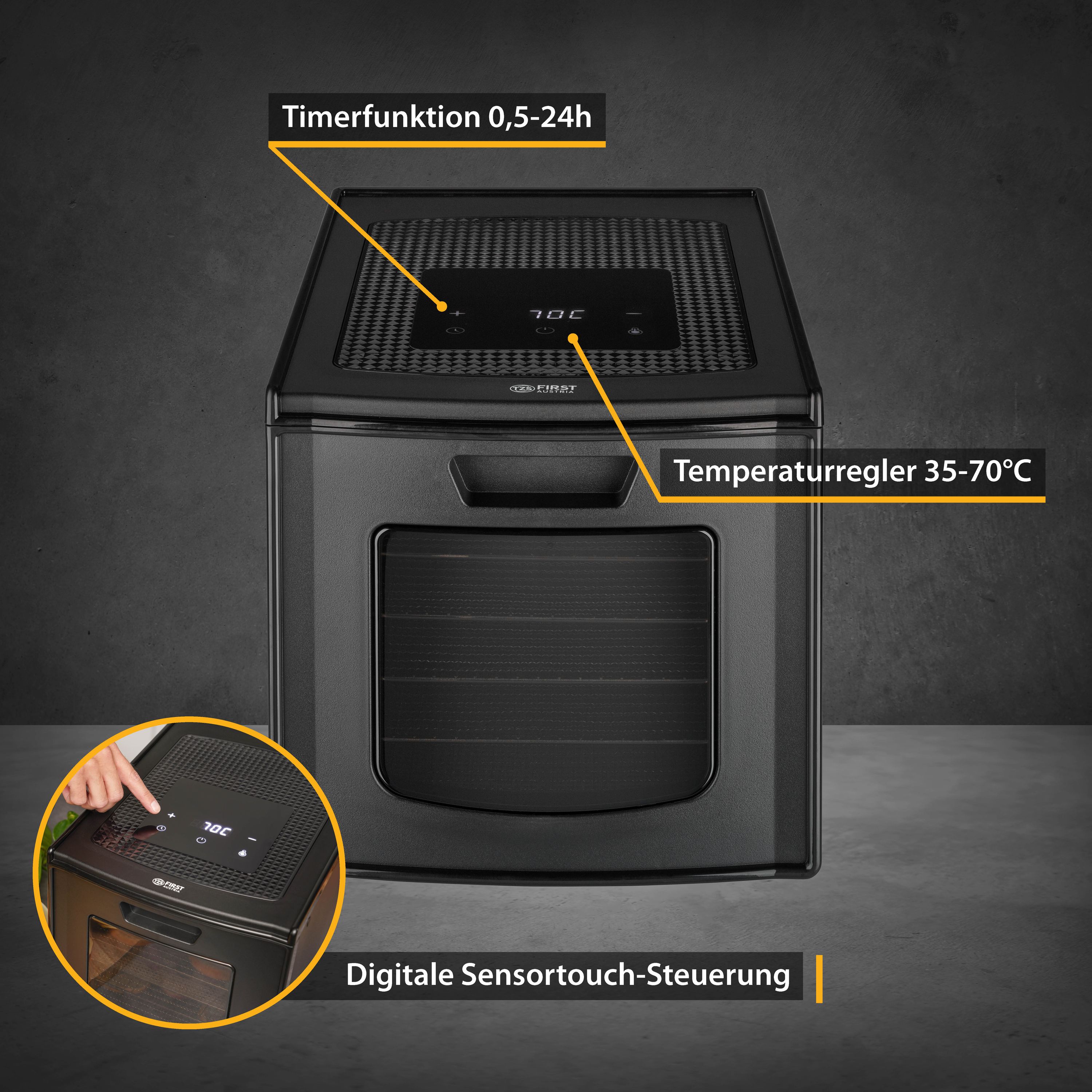 6 Etagen | Edelstahl