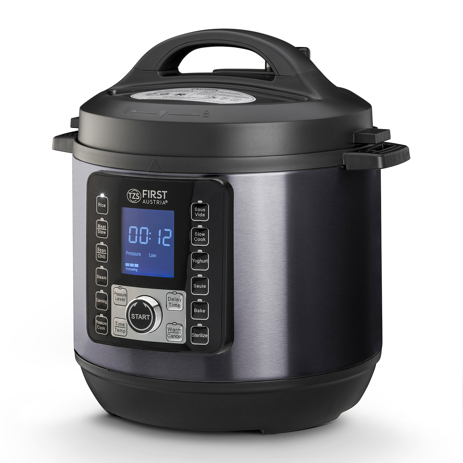 Druckkochtopf elektrisch 6L | Grau
